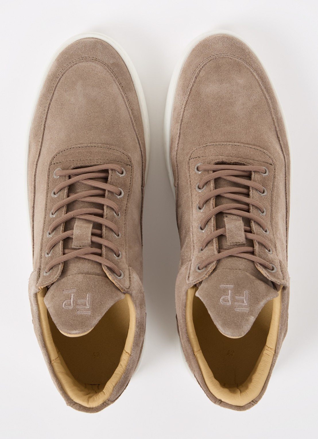 Filling Pieces Low Top sneaker van suède  - detail 5 zand