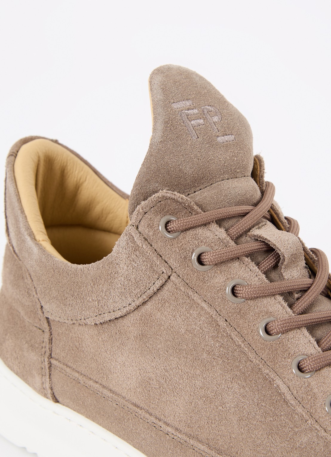 Filling Pieces Low Top sneaker van suède  - detail 7 zand