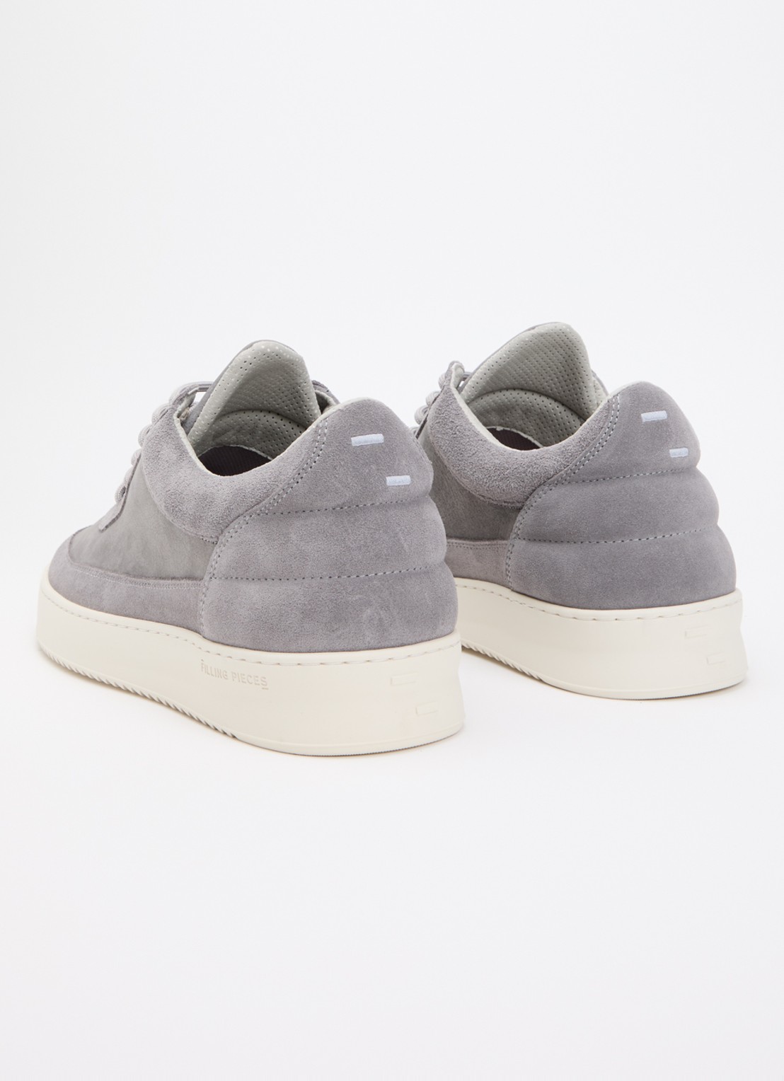 Filling Pieces Low Top sneaker van suède - achterkant grijs