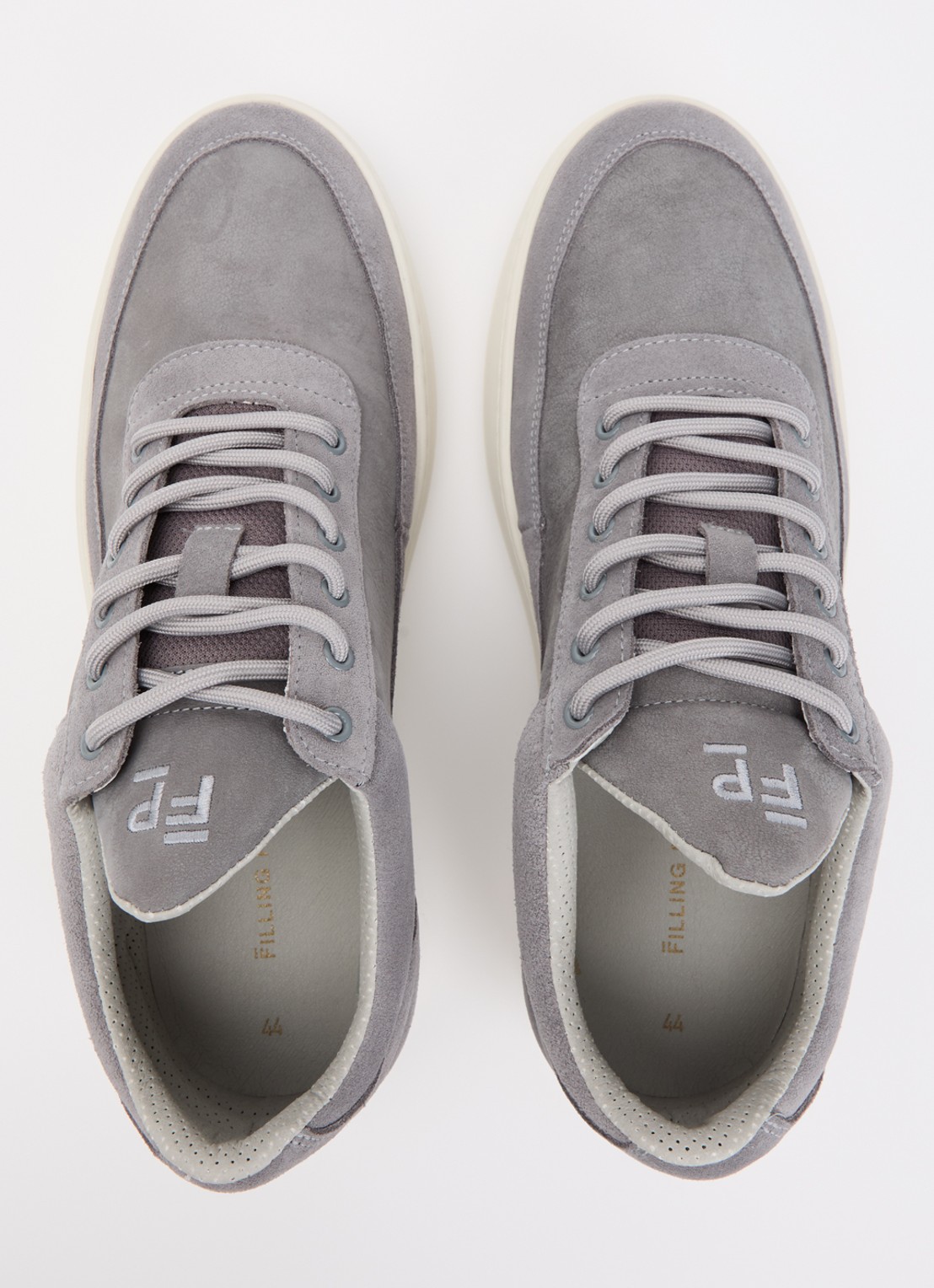 Filling Pieces Low Top sneaker van suède - detail 3 grijs