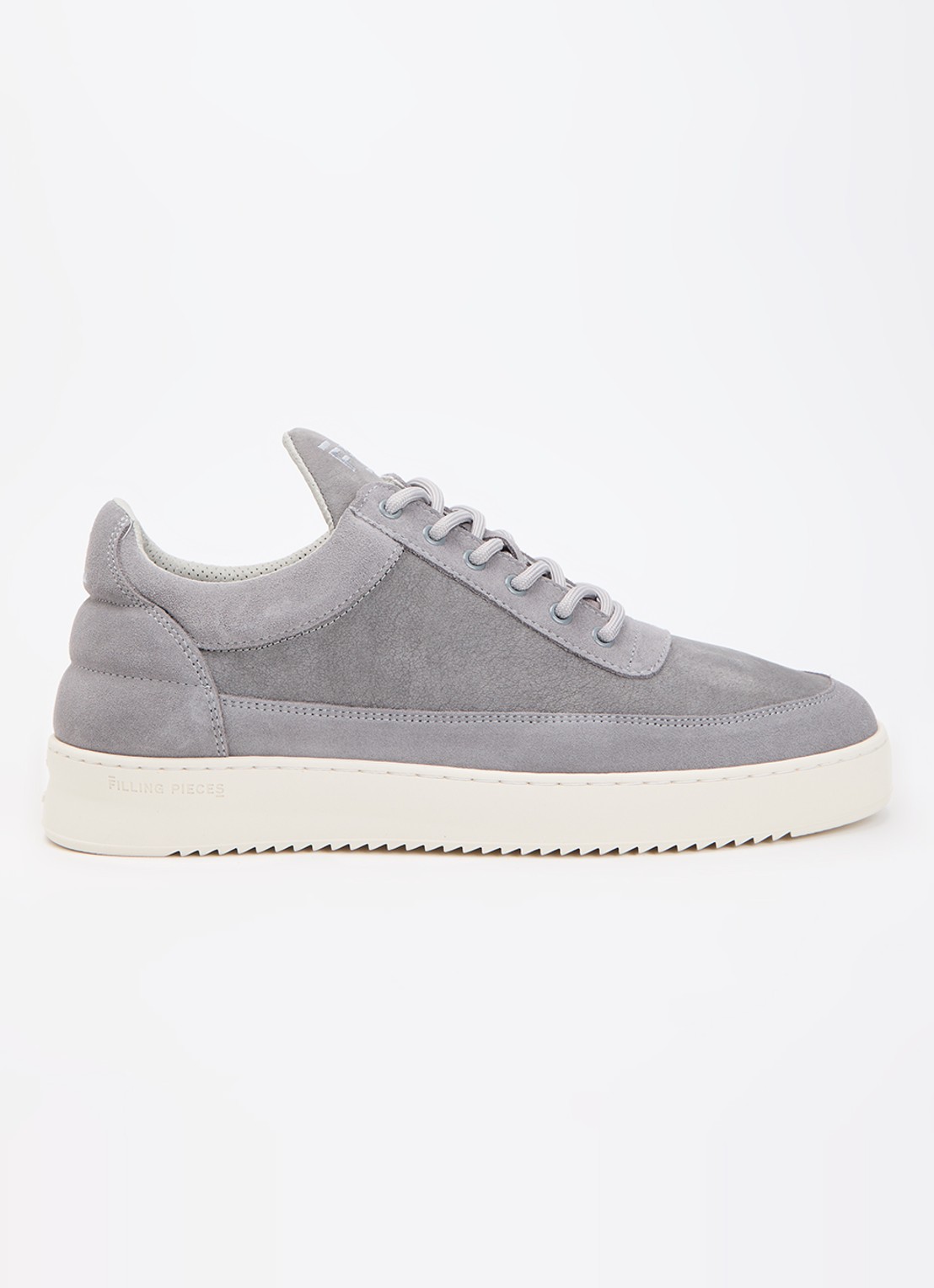 Filling Pieces Low Top sneaker van suède - voorkant 5 grijs