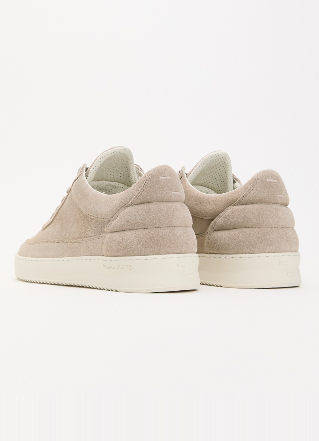 Filling Pieces Low Top sneaker van suède - achterkant 5 beige