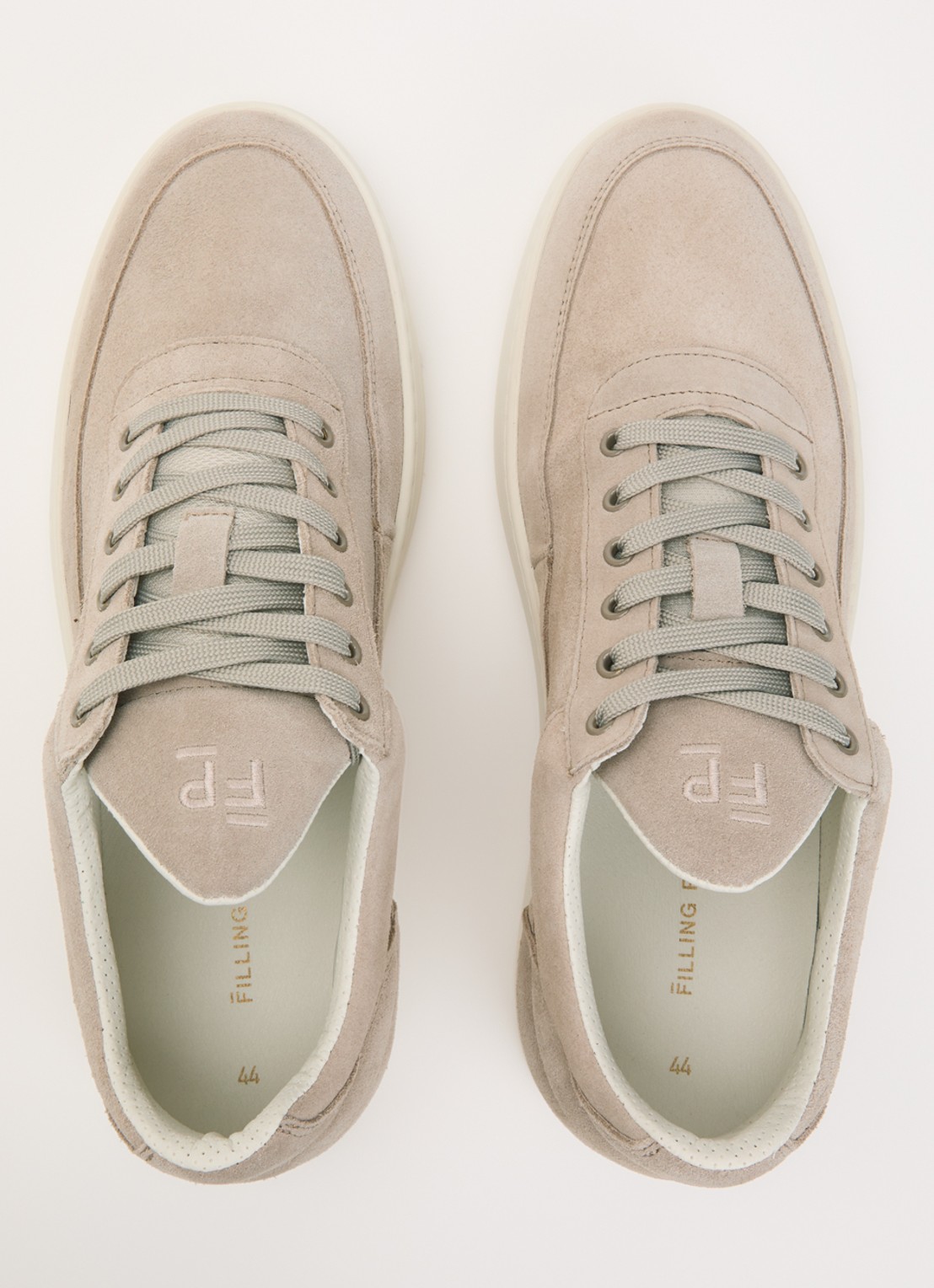 Filling Pieces Low Top sneaker van suède - detail 2 beige