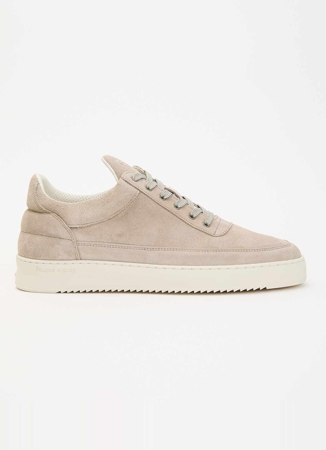 Filling Pieces Low Top sneaker van suède - voorkant 4 beige