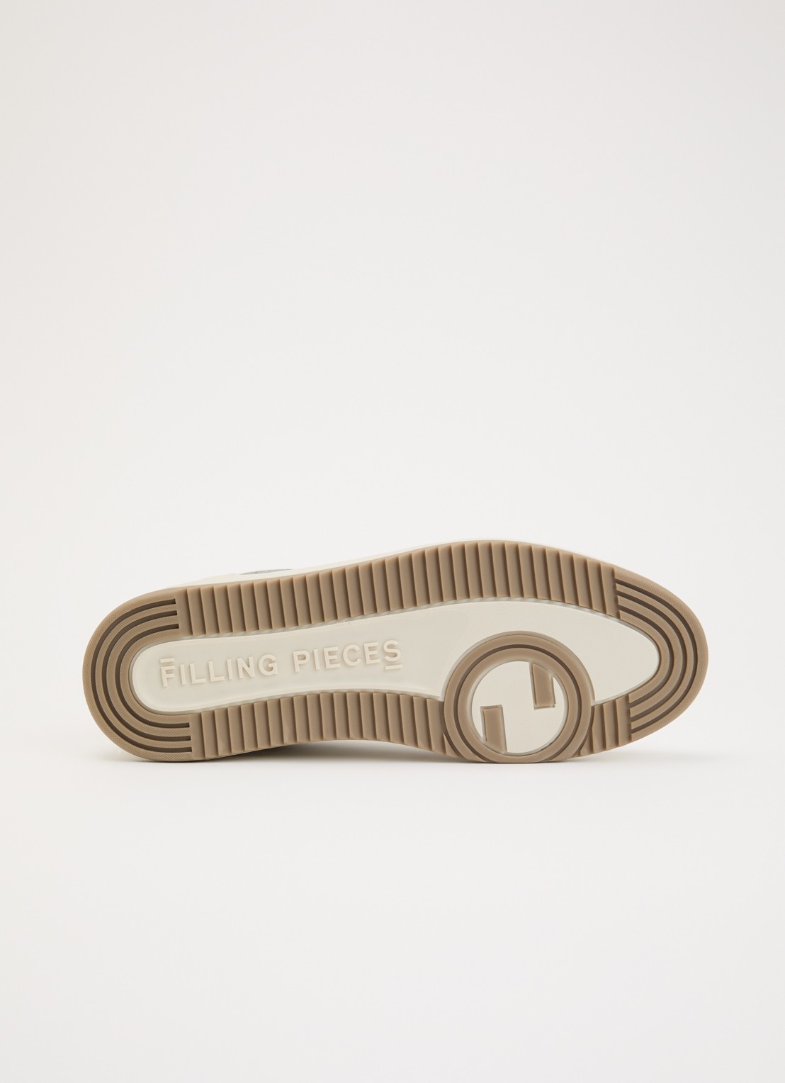 Filling Pieces Low Top Tech Cumbs sneaker van leer - detail 4 creme