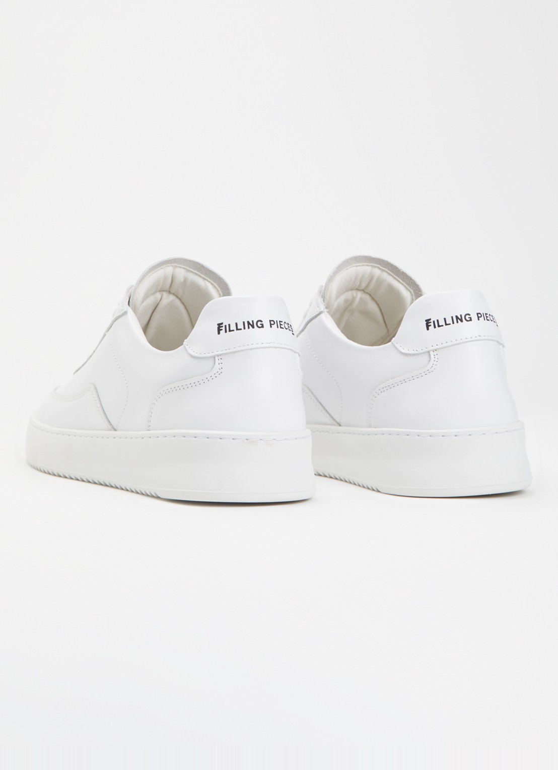 Filling Pieces Mondo 2.0 Ripple sneaker van leer - achterkant 3 wit