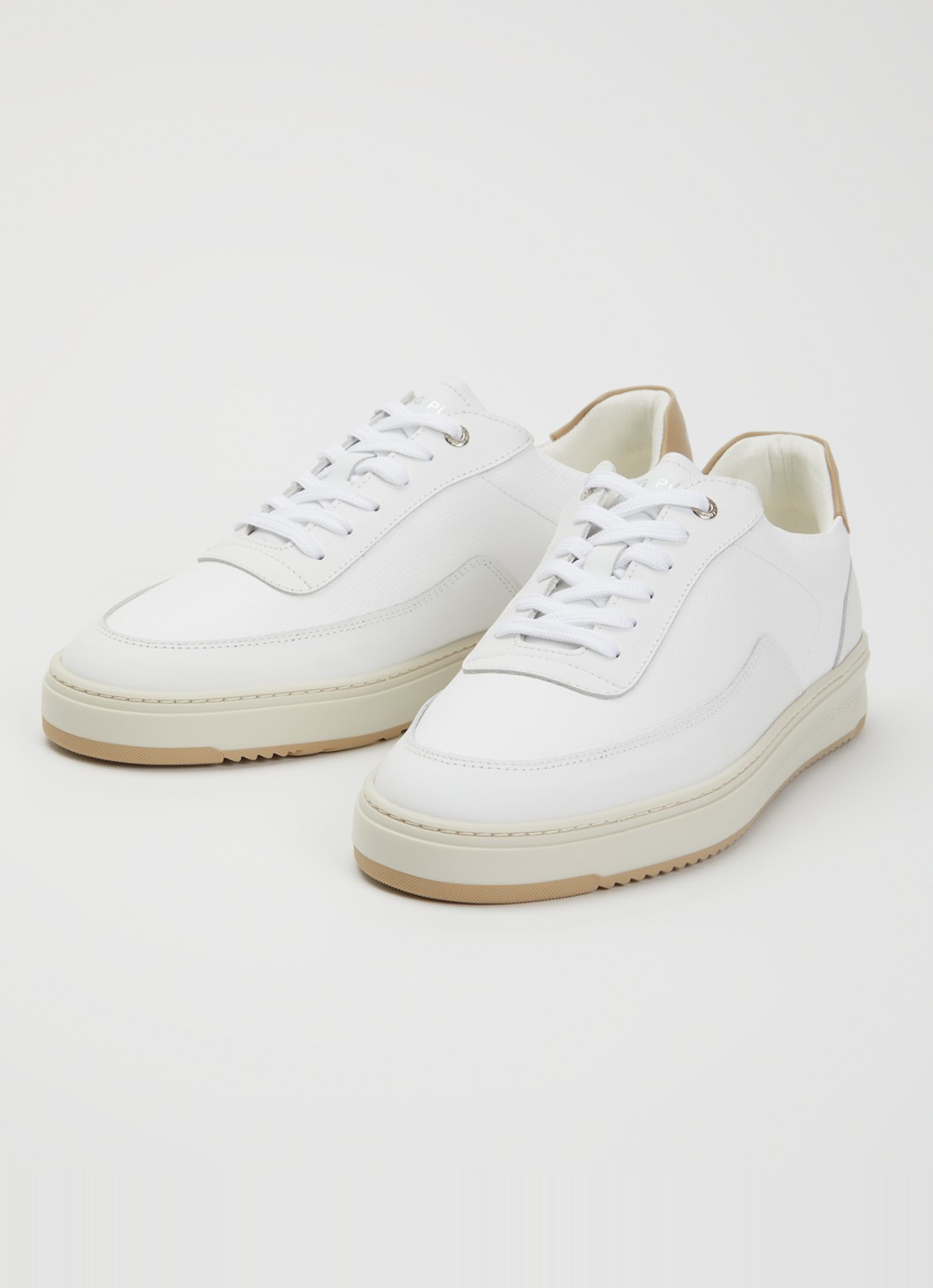 Filling Pieces Mondo Crumbs sneaker van leer - detail 2 wit