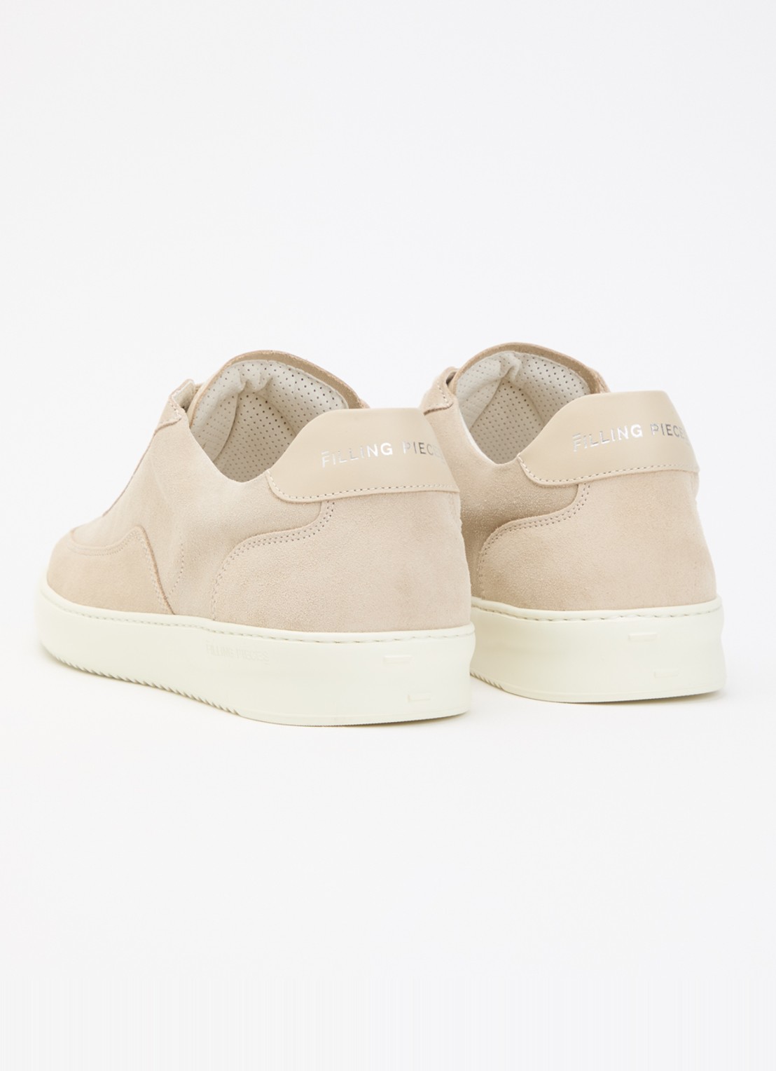 Filling Pieces Mondo Float sneaker van suède - achterkant beige