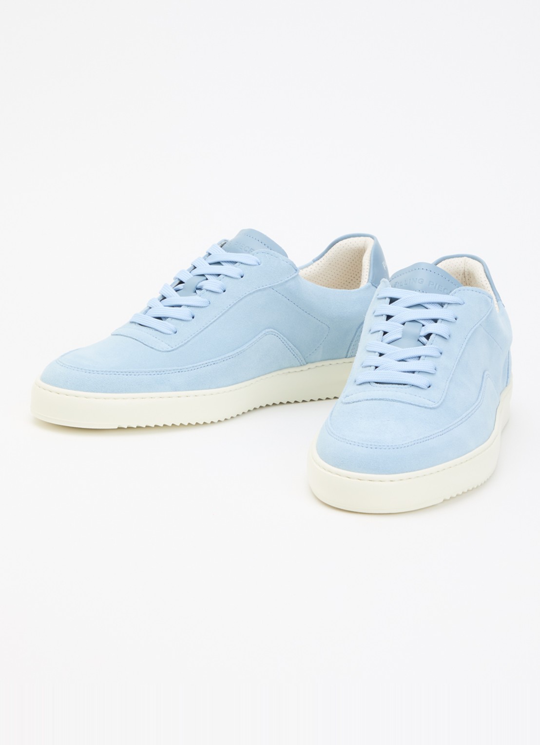 Filling Pieces Mondo Float sneaker van suède - detail 2 blauw