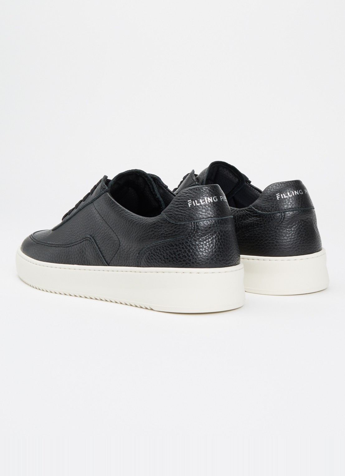 Filling Pieces Mondo Grain sneaker van leer - achterkant 5 zwart