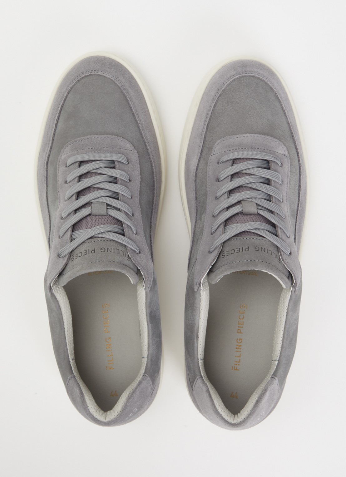 Filling Pieces Mondo Grain sneaker van suède - detail 3 grijs