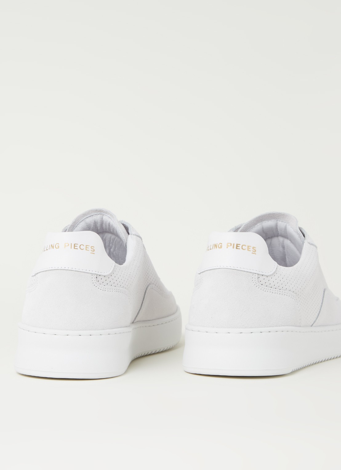 Filling Pieces Mondo Ripple sneaker van suède - detail 3 gebroken wit