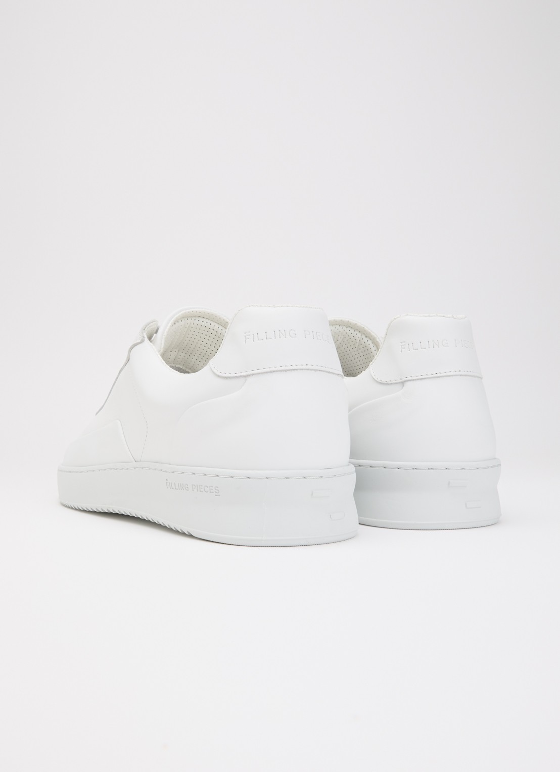 Filling Pieces Mondo Seamless sneaker van leer  - achterkant wit