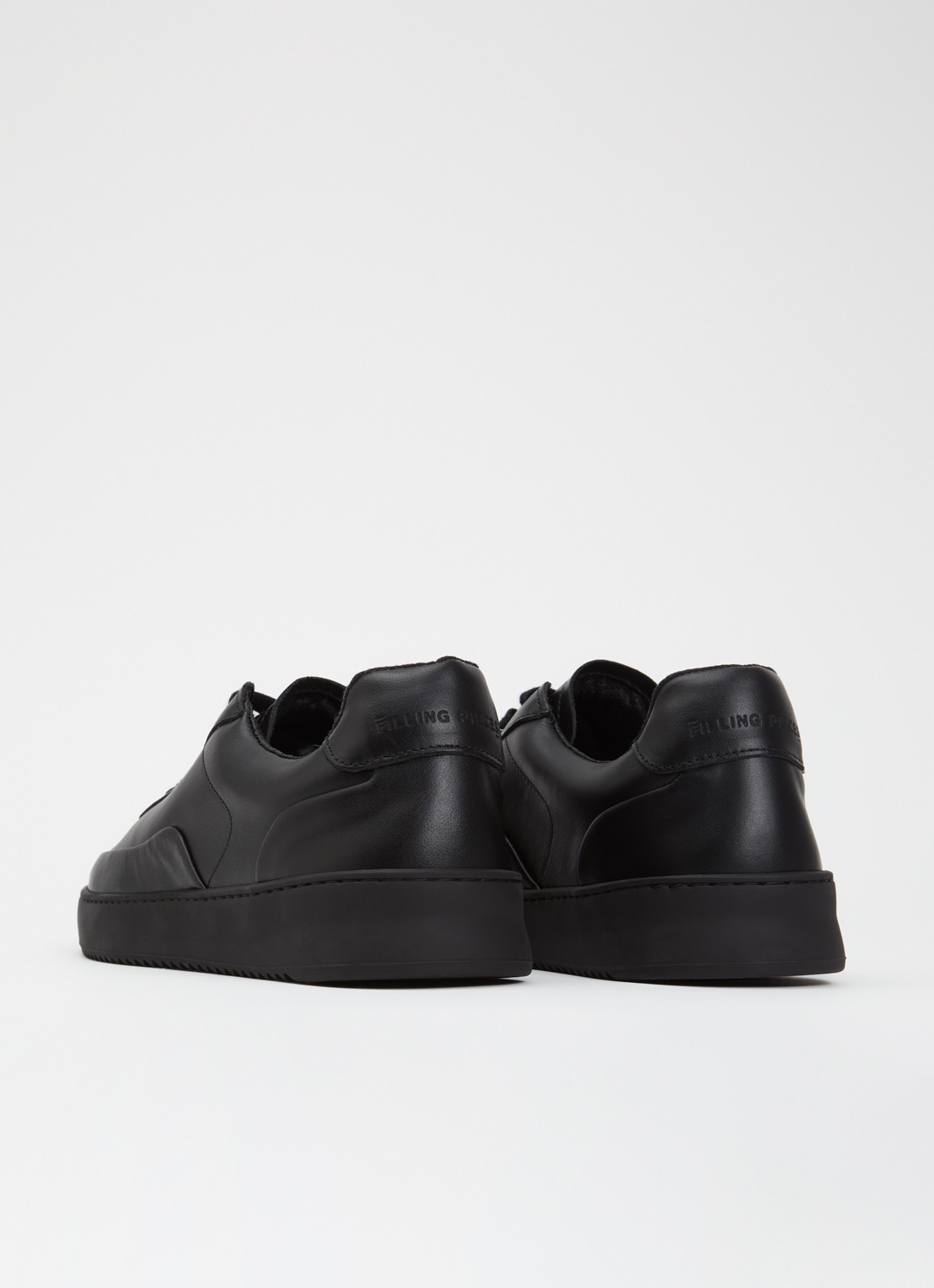 Filling Pieces Mondo Seamless sneaker van leer  - achterkant zwart