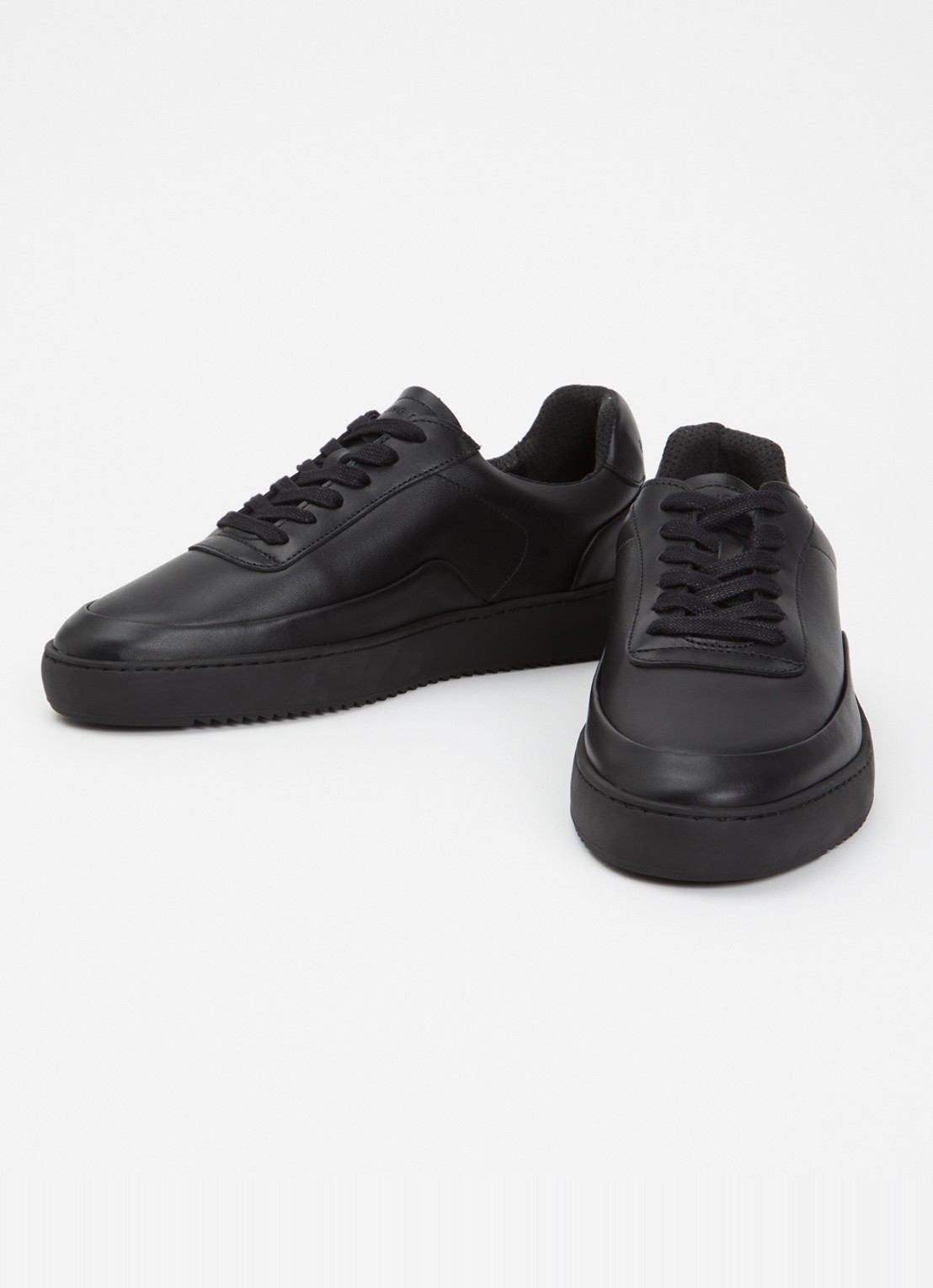 Filling Pieces Mondo Seamless sneaker van leer  - detail 2 zwart