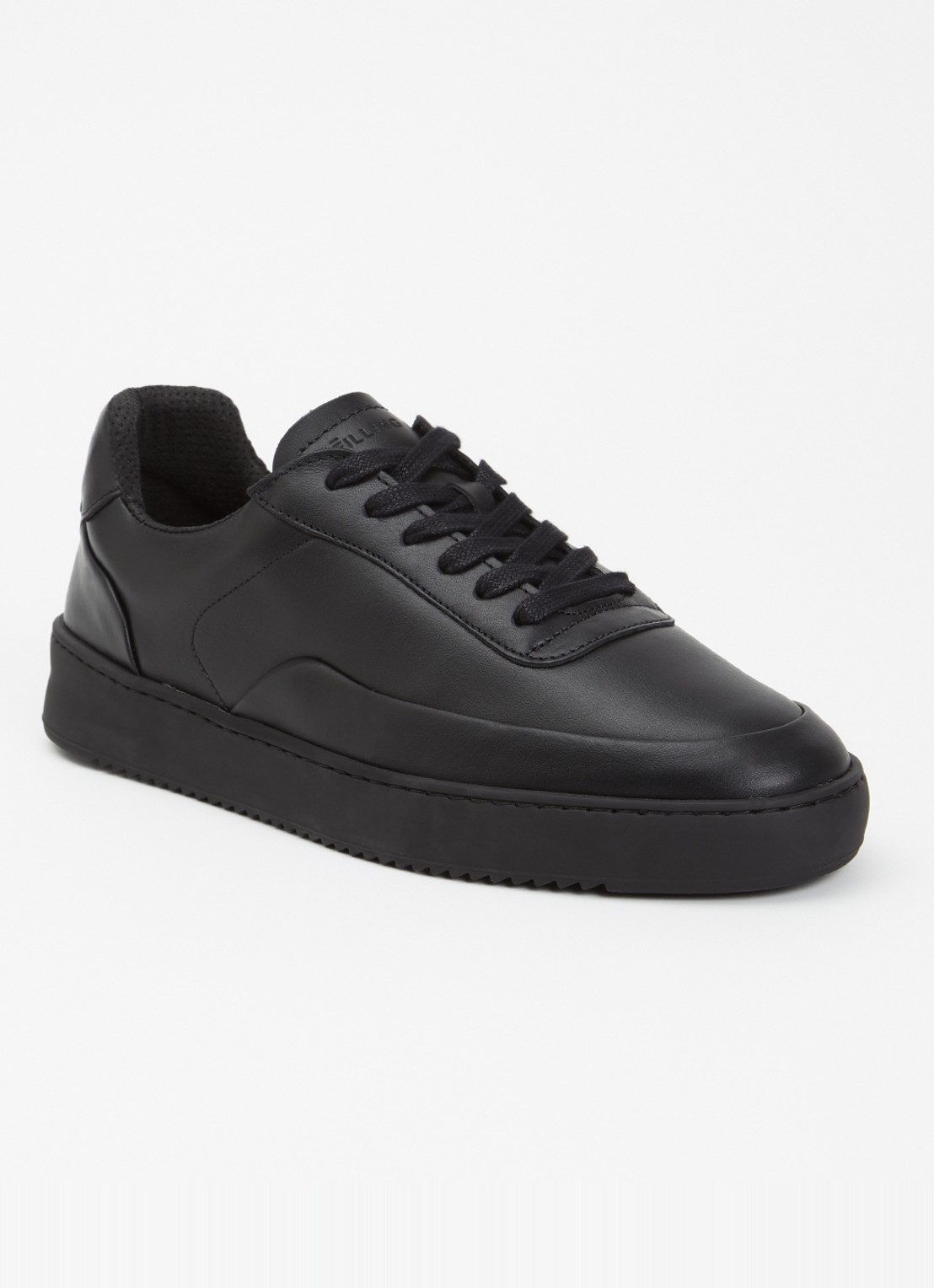 Filling Pieces Mondo Seamless sneaker van leer  - voorkant 5 zwart