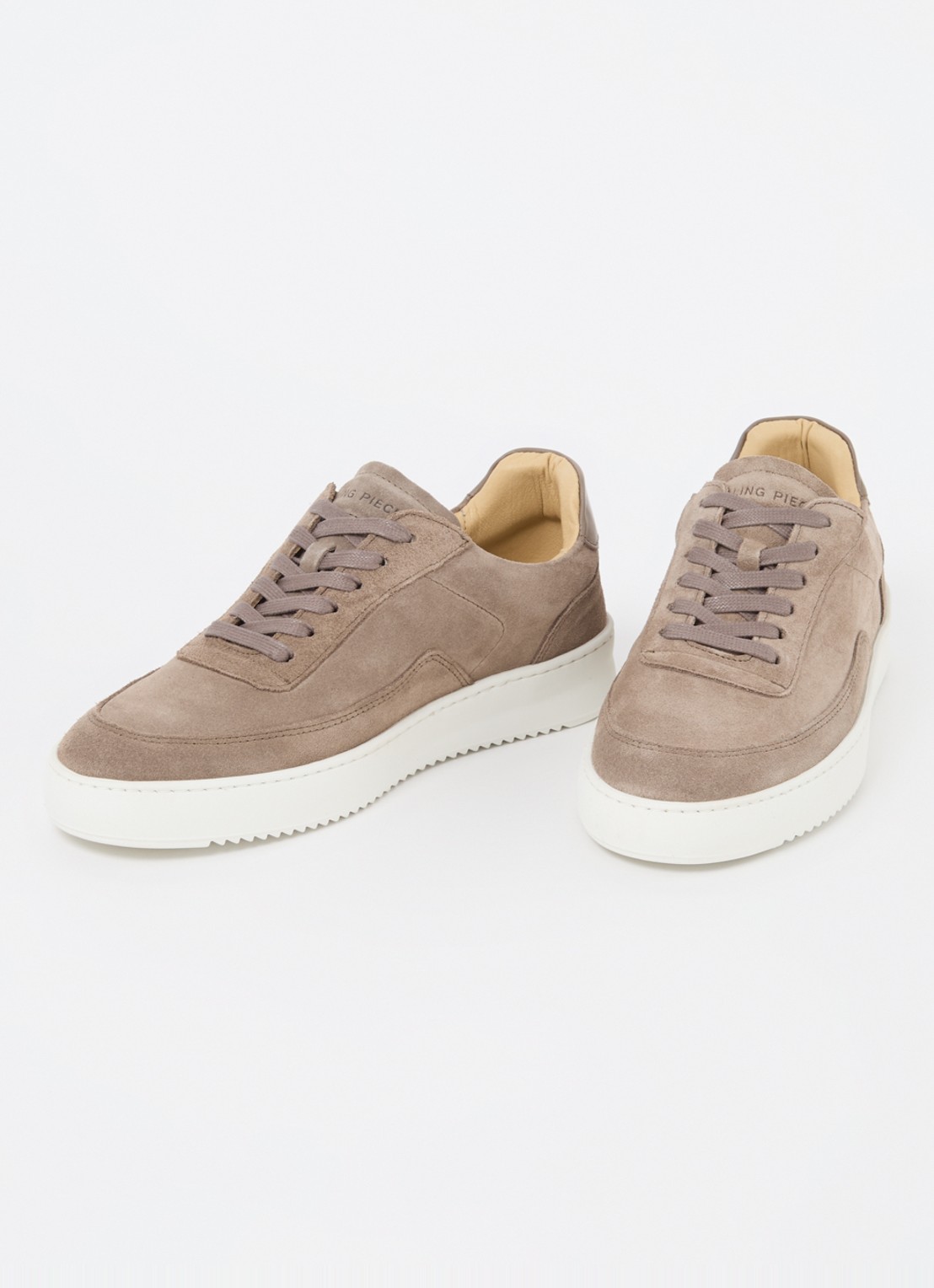 Filling Pieces Mondo sneaker van suède  - detail 3 zand