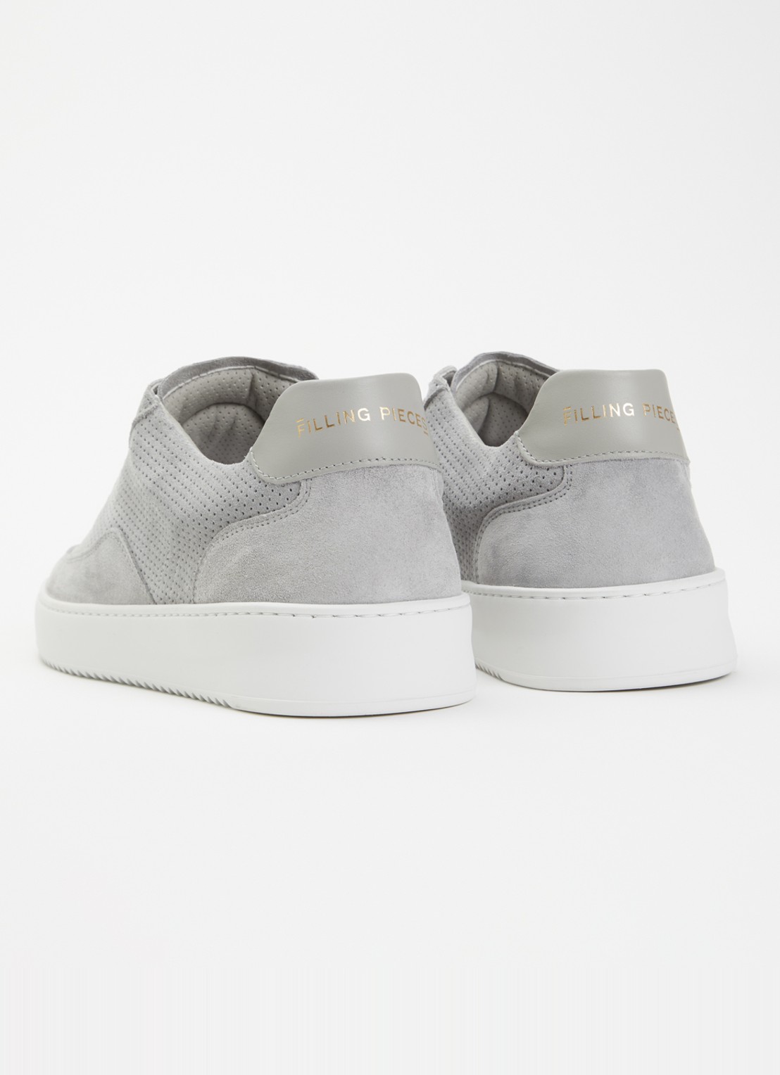 Filling Pieces Mondo sneaker van suède - achterkant grijs