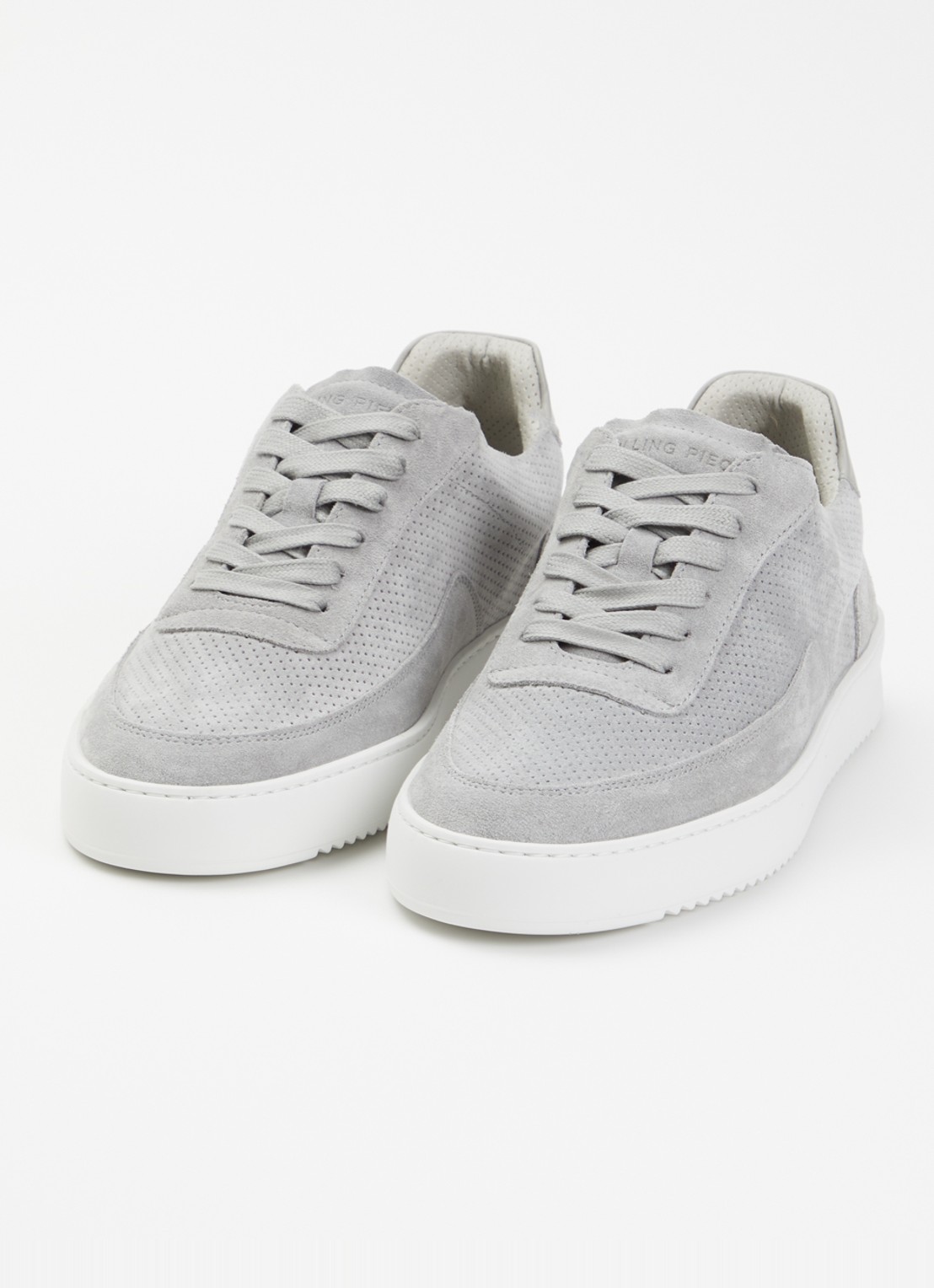 Filling Pieces Mondo sneaker van suède - detail 2 grijs
