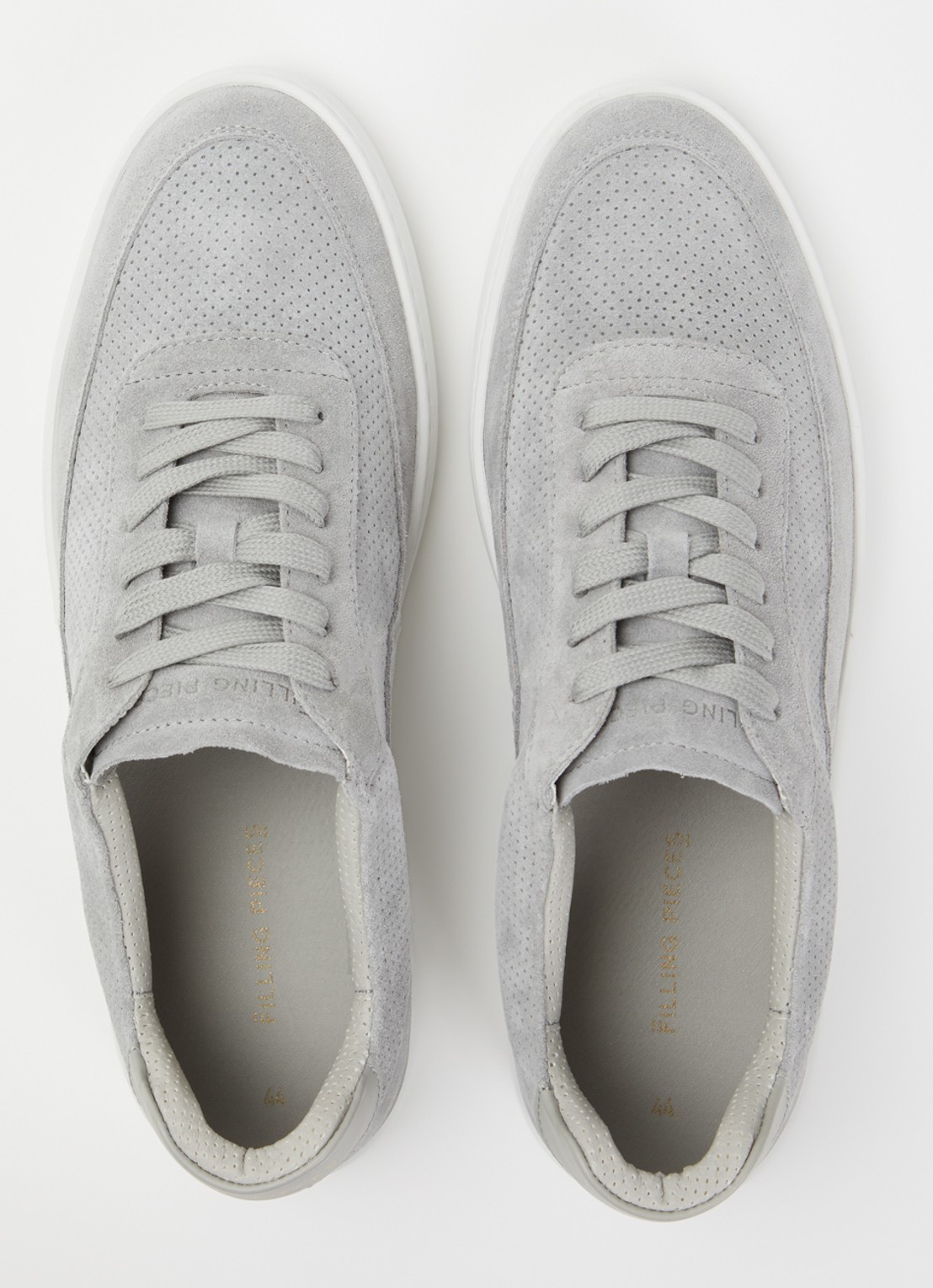 Filling Pieces Mondo sneaker van suède - detail 3 grijs