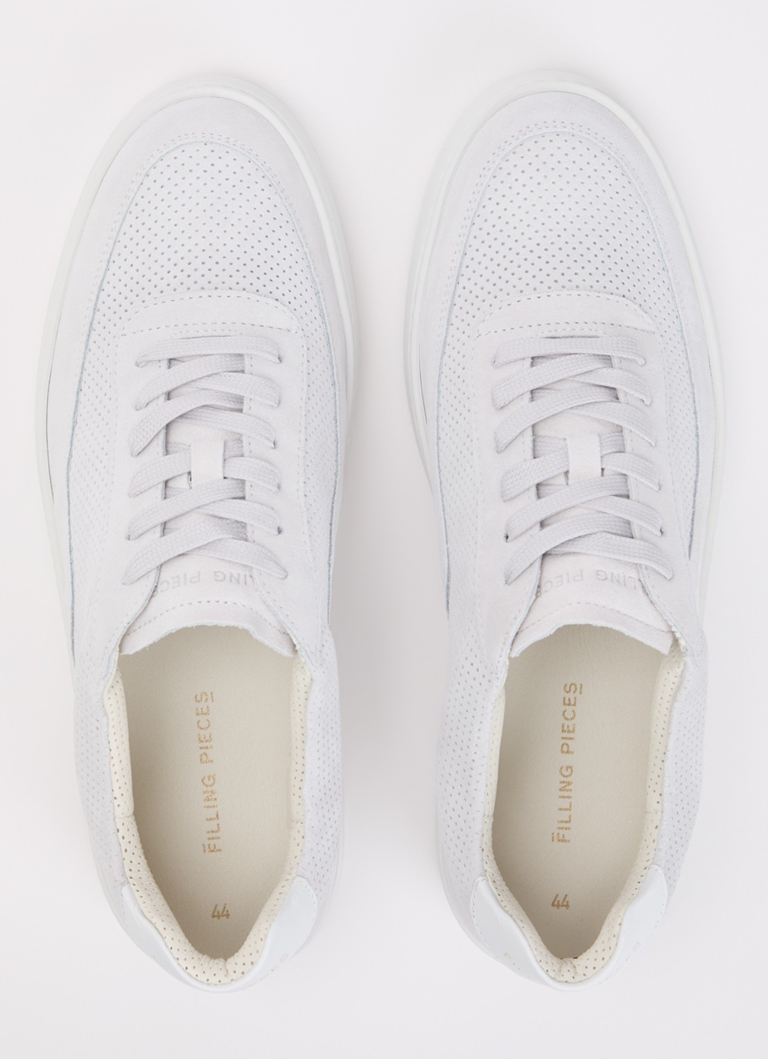 Filling Pieces Mondo sneaker van suède  - detail 3 wit
