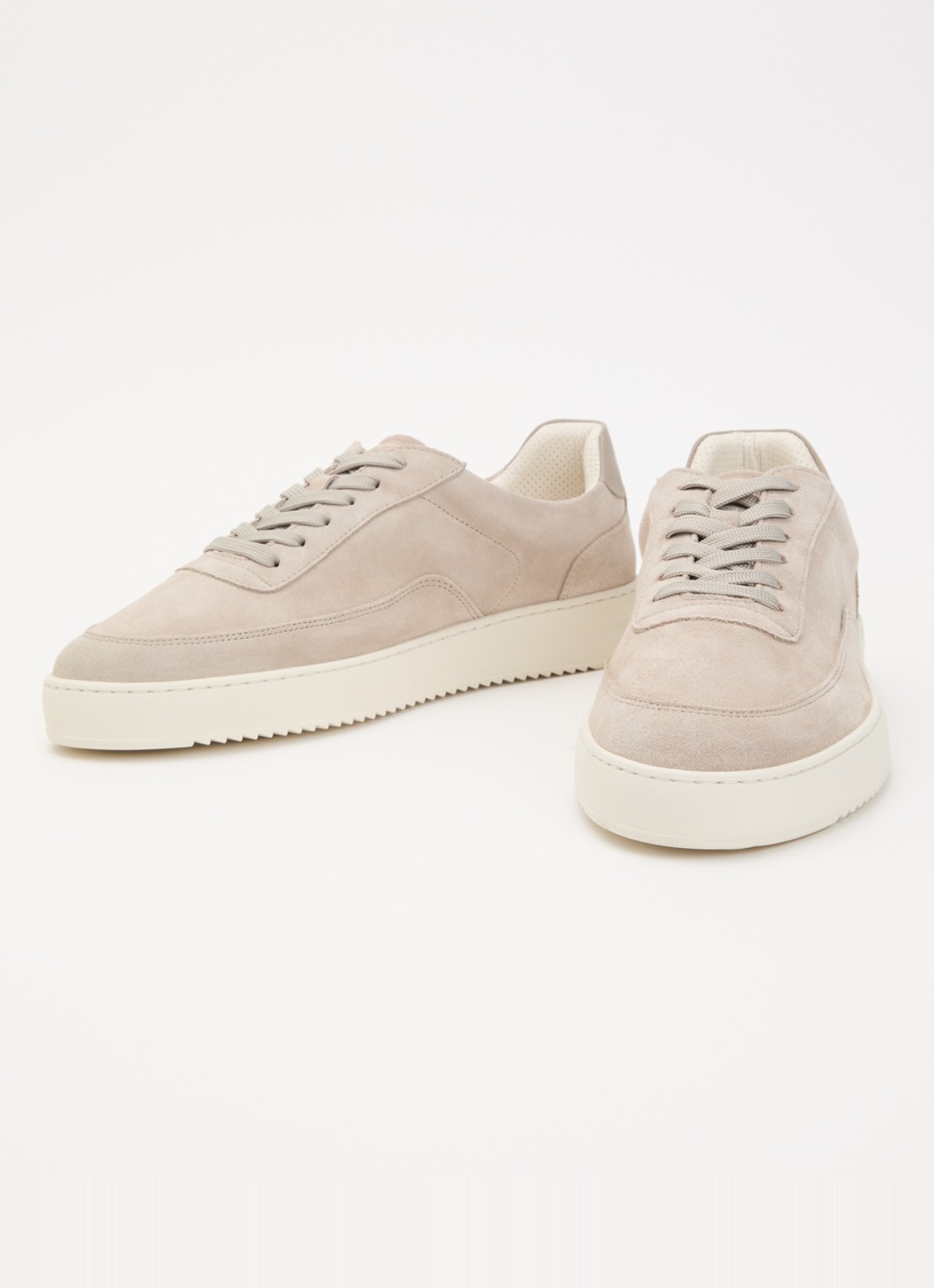 Filling Pieces Mondo sneaker van suède - detail 3 beige