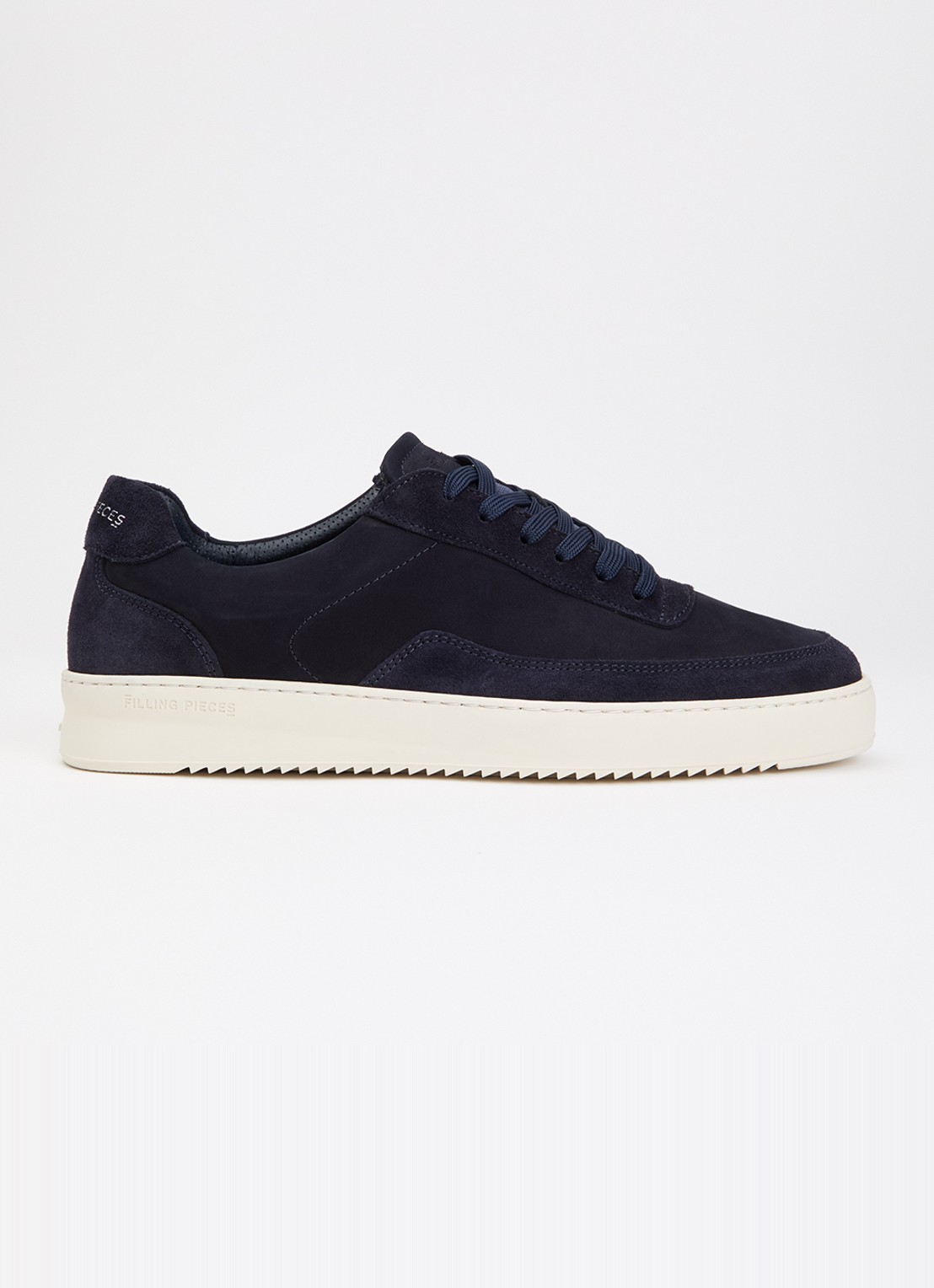 Filling Pieces Mondo sneaker van suède - voorkant 5 donkerblauw