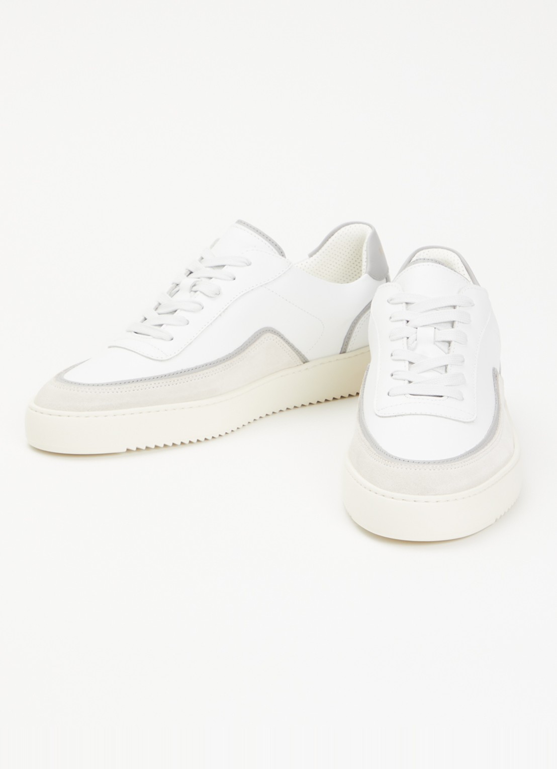 Filling Pieces Mondo Stack sneaker van leer - detail 3 wit