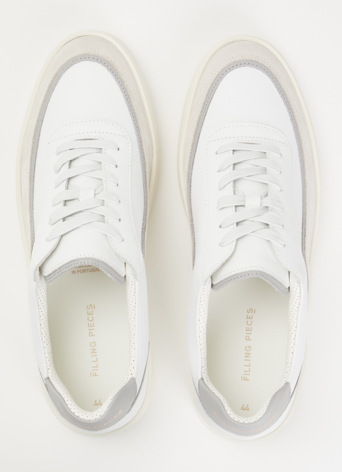 Filling Pieces Mondo Stack sneaker van leer - detail 4 wit