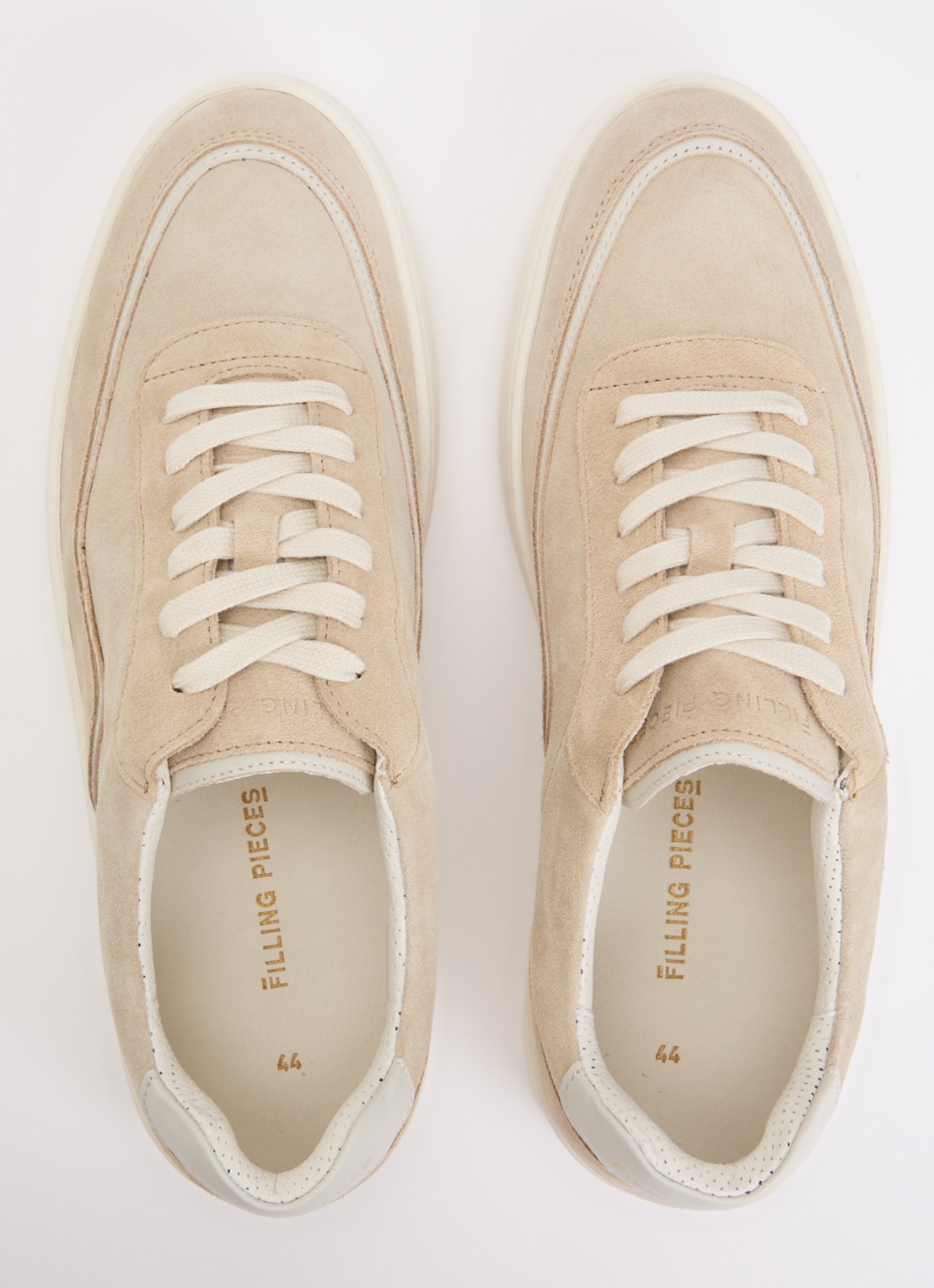 Filling Pieces Mondo Stack sneaker van suède - detail 3 beige