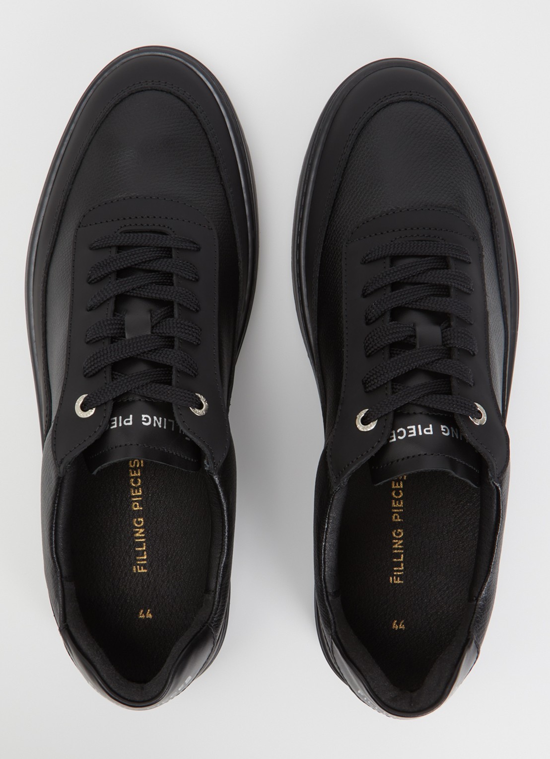 Filling Pieces Mondo Tech Crumbs sneaker van leer - detail 2 zwart