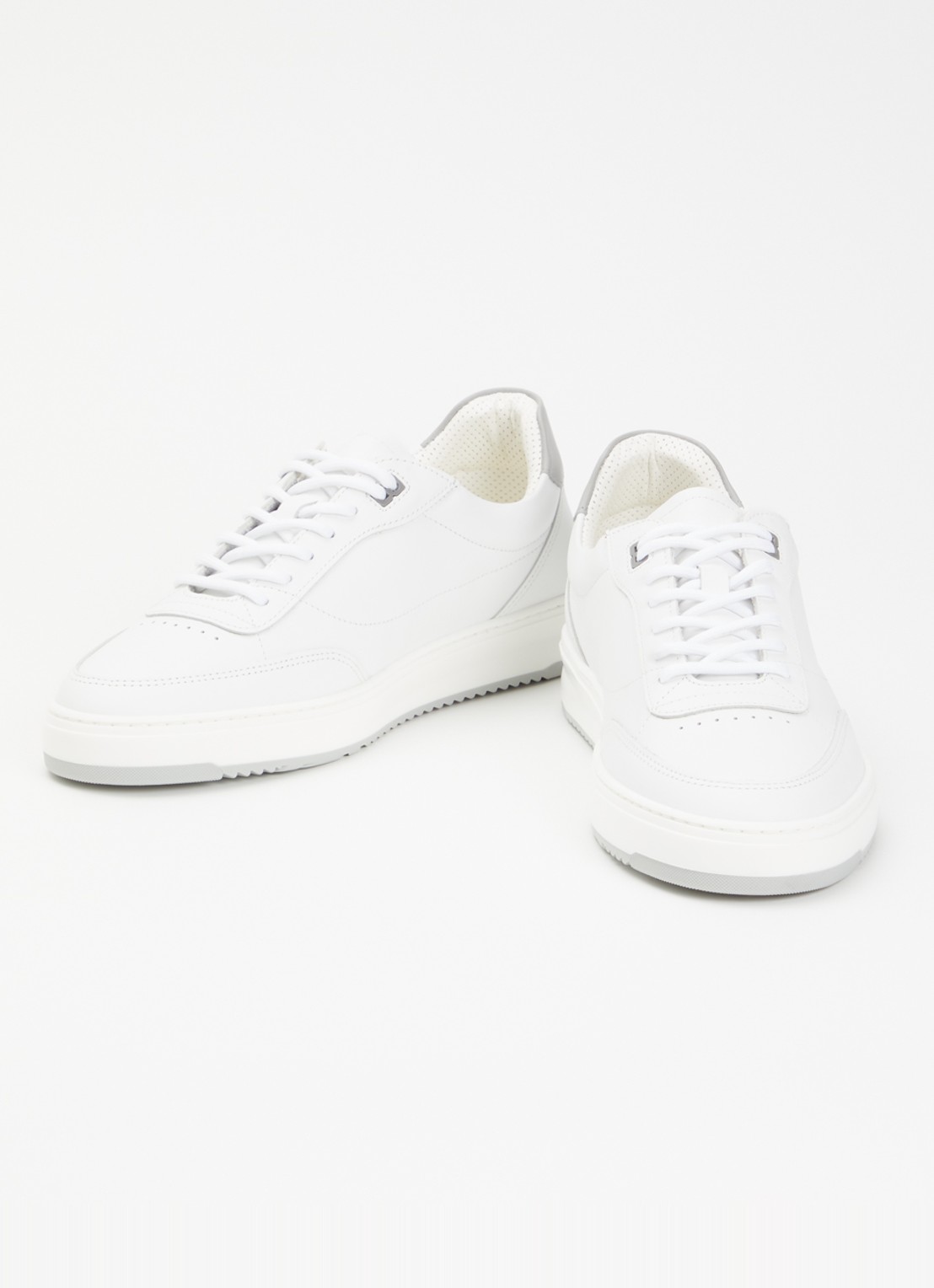 Filling Pieces Mondo Trim sneaker van leer - detail 2 creme