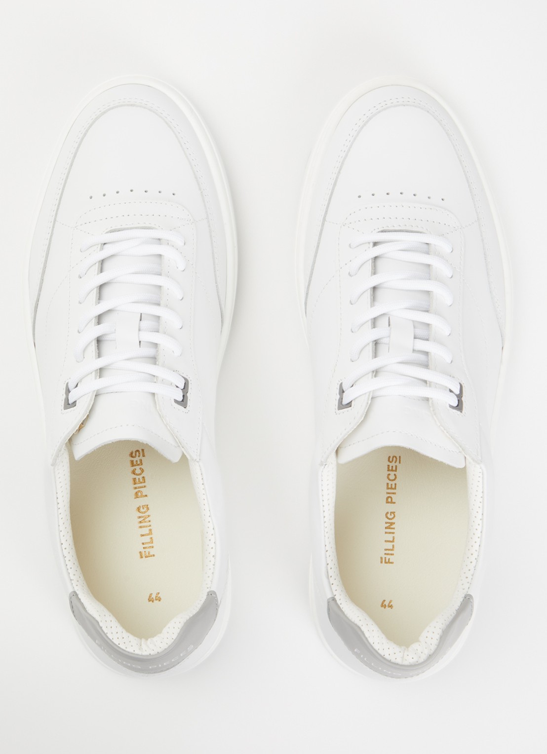 Filling Pieces Mondo Trim sneaker van leer - detail 3 creme