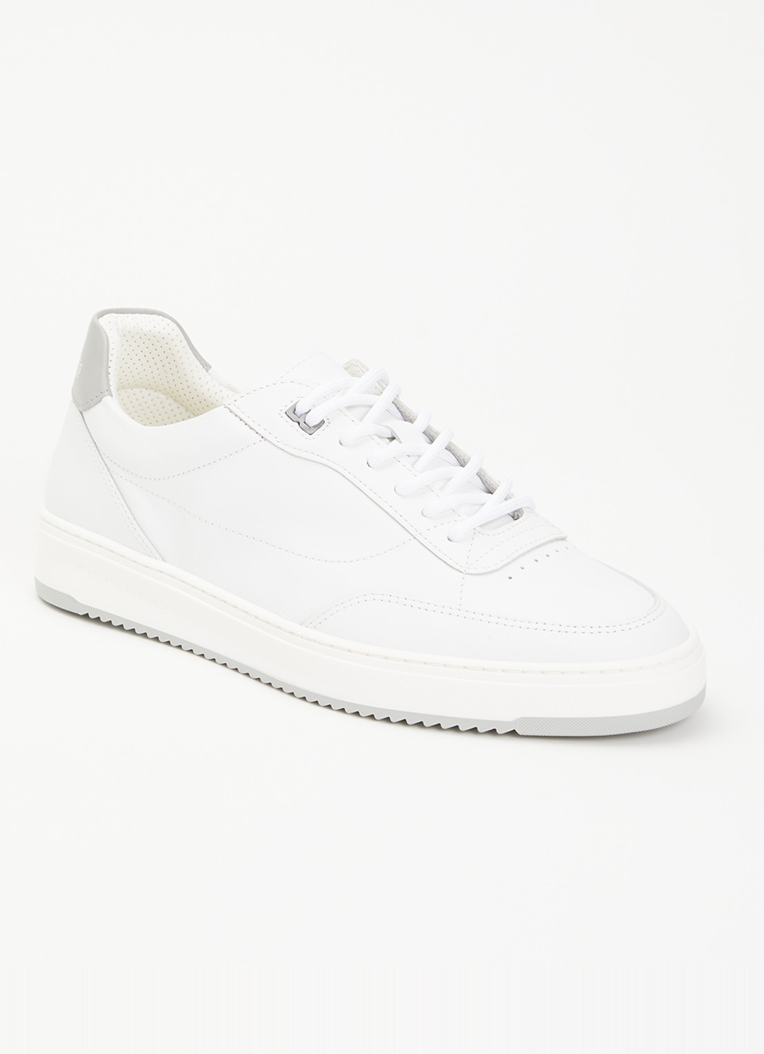 Filling Pieces Mondo Trim sneaker van leer - voorkant creme