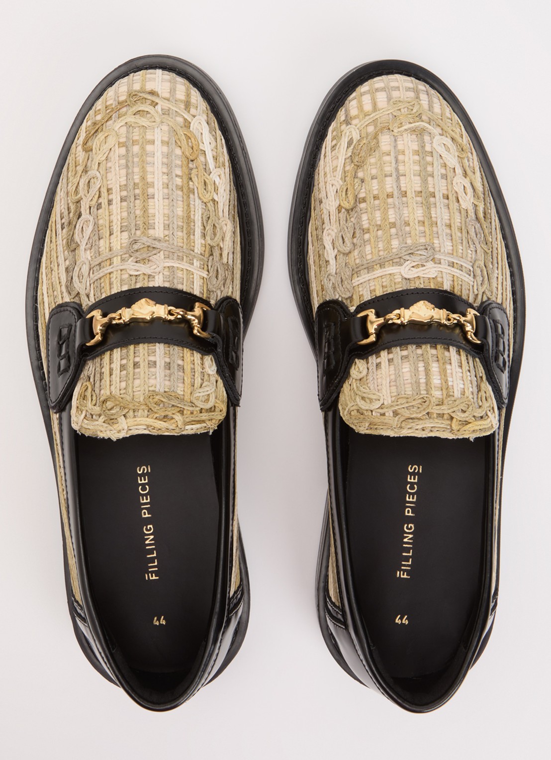 Filling Pieces Panier Tea loafer met details van leer - detail 4 beige