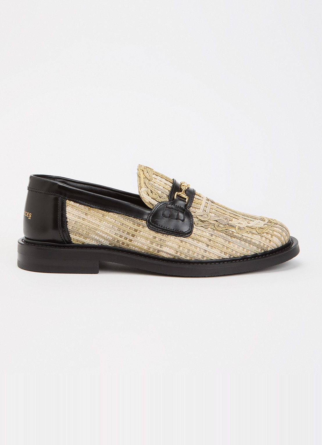 Filling Pieces Panier Tea loafer met details van leer - voorkant 2 beige