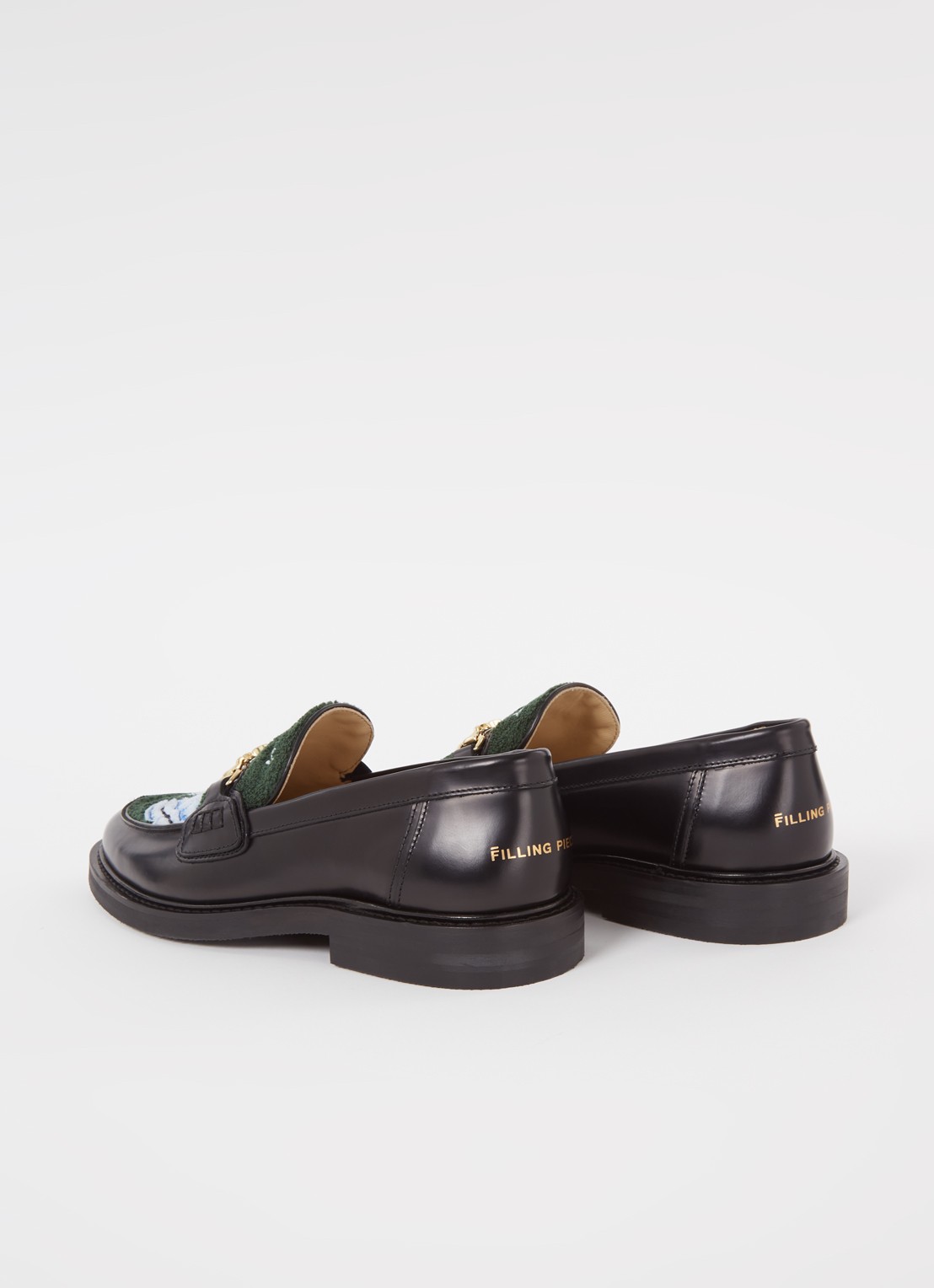 Filling Pieces Polido Microbes loafer van leer met print  - detail 4 zwart
