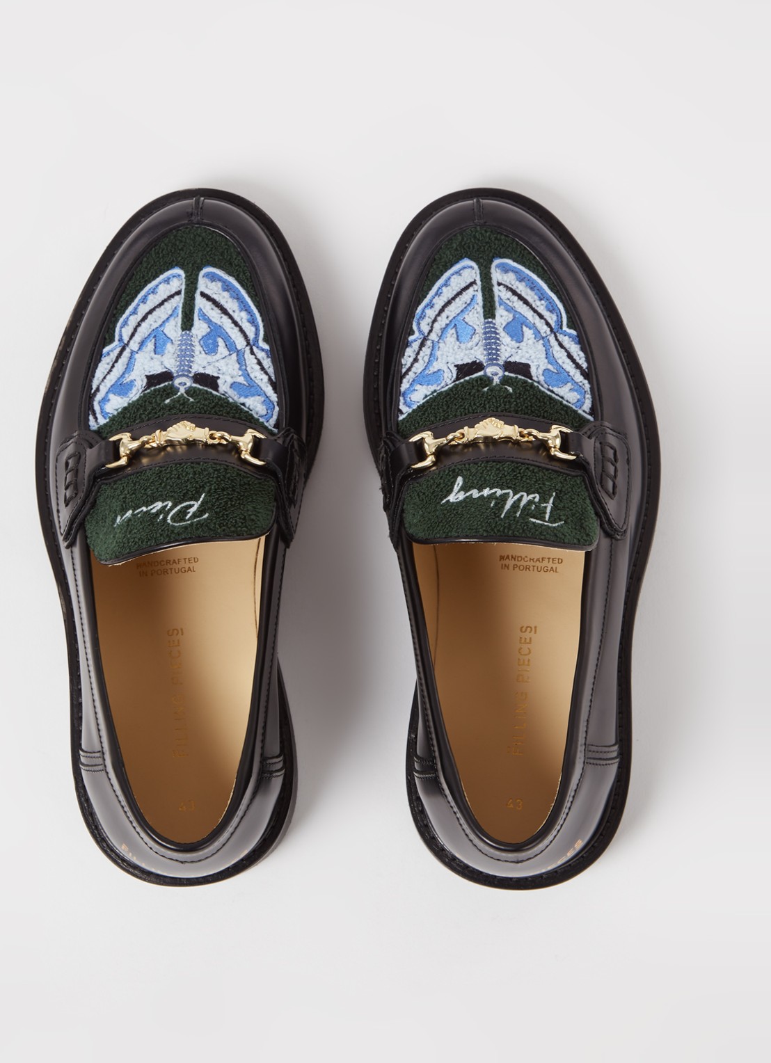 Filling Pieces Polido Microbes loafer van leer met print  - detail 5 zwart