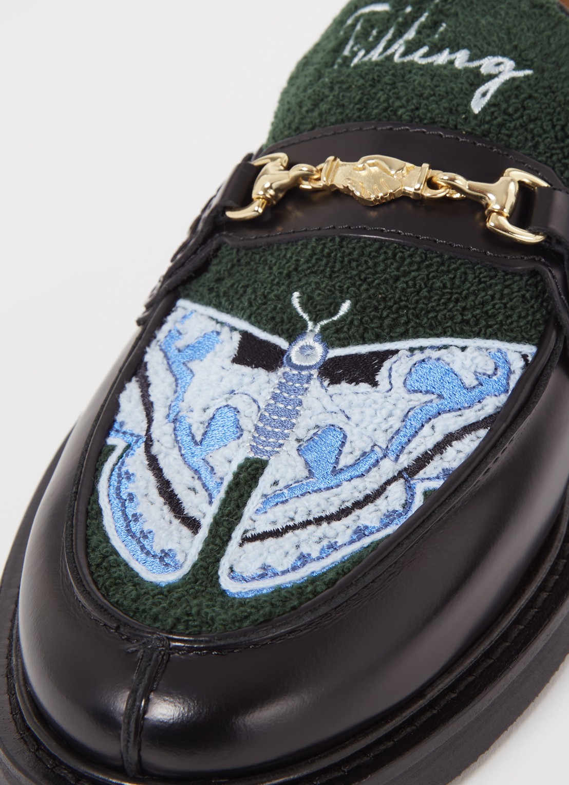 Filling Pieces Polido Microbes loafer van leer met print  - detail 6 zwart