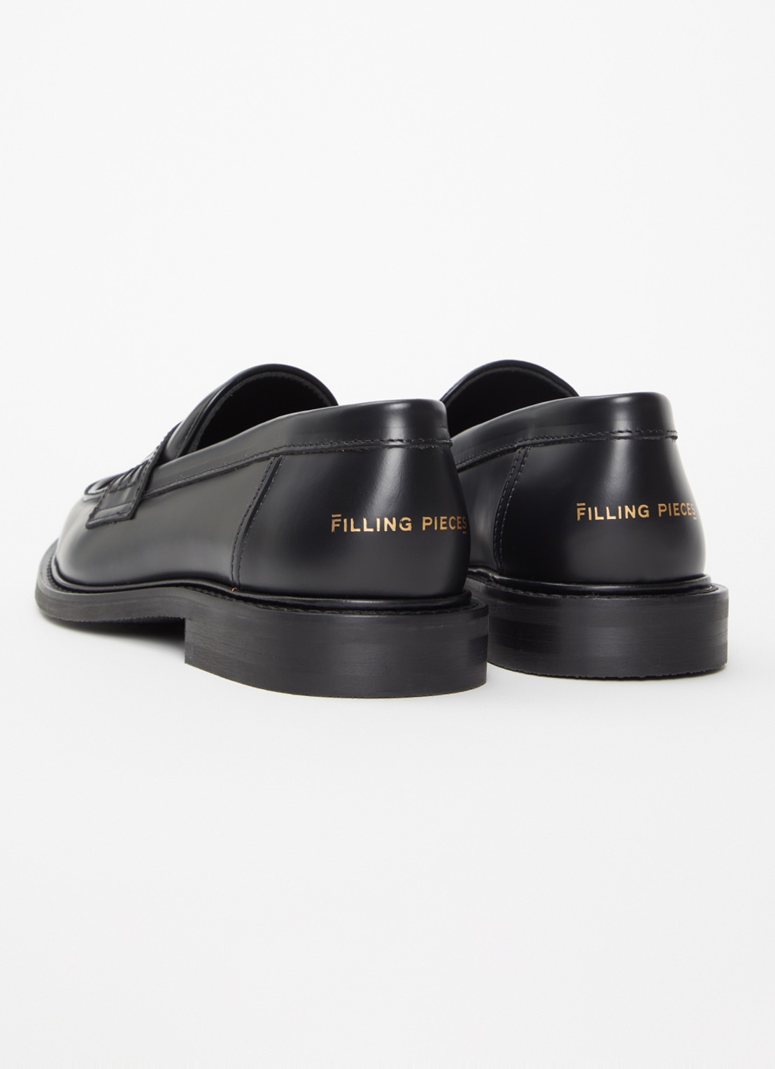 Filling Pieces Polido Minimum loafer van leer - achterkant 5 zwart