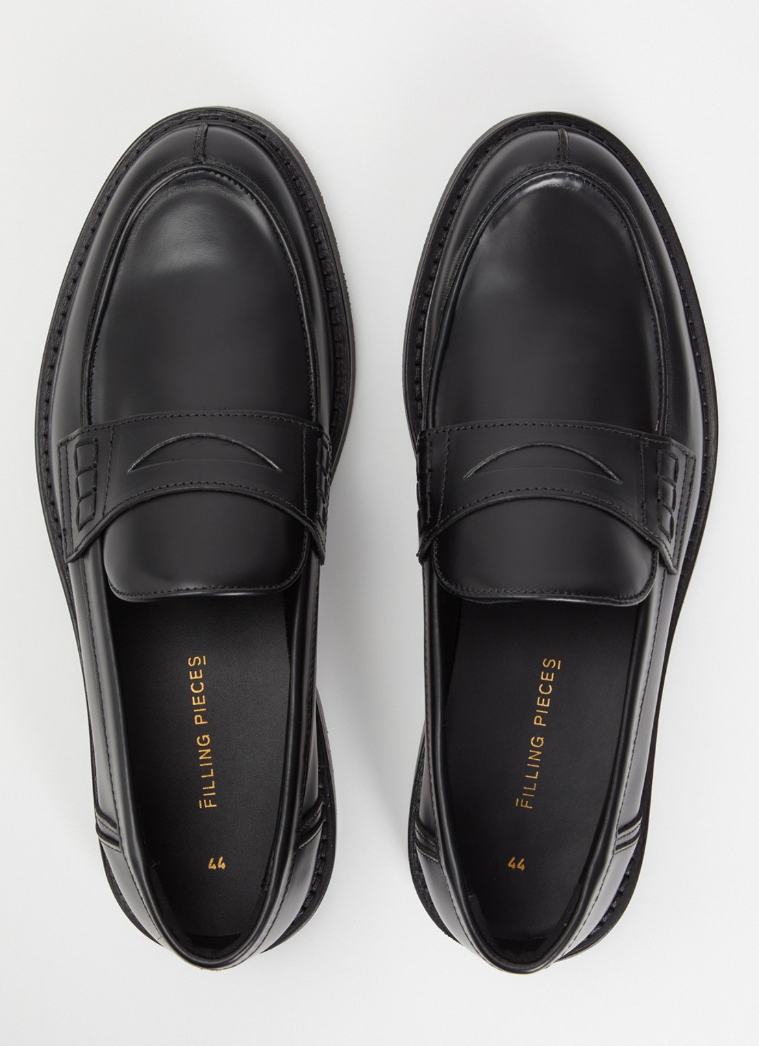 Filling Pieces Polido Minimum loafer van leer - detail 2 zwart
