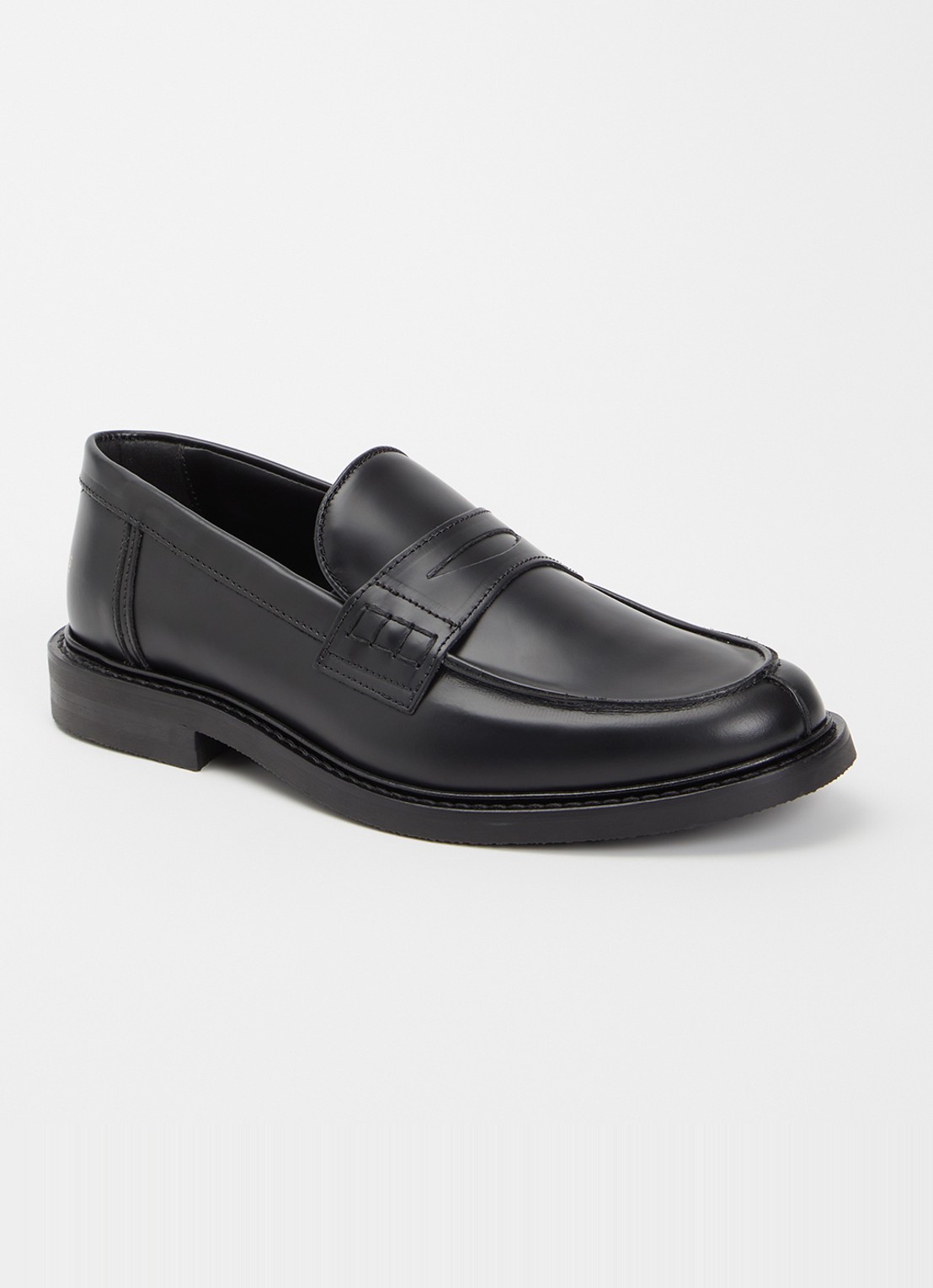 Filling Pieces Polido Minimum loafer van leer - voorkant 4 zwart