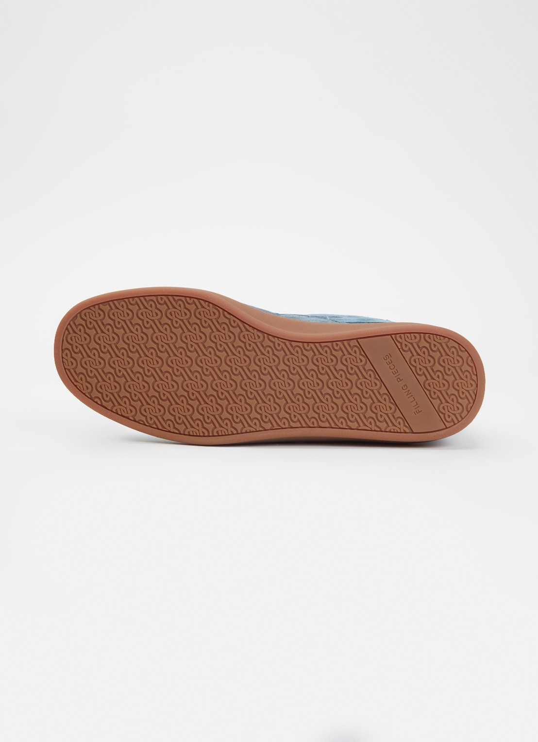 Filling Pieces Prism Peak  sneaker van leer met suède details - detail 4 staalblauw
