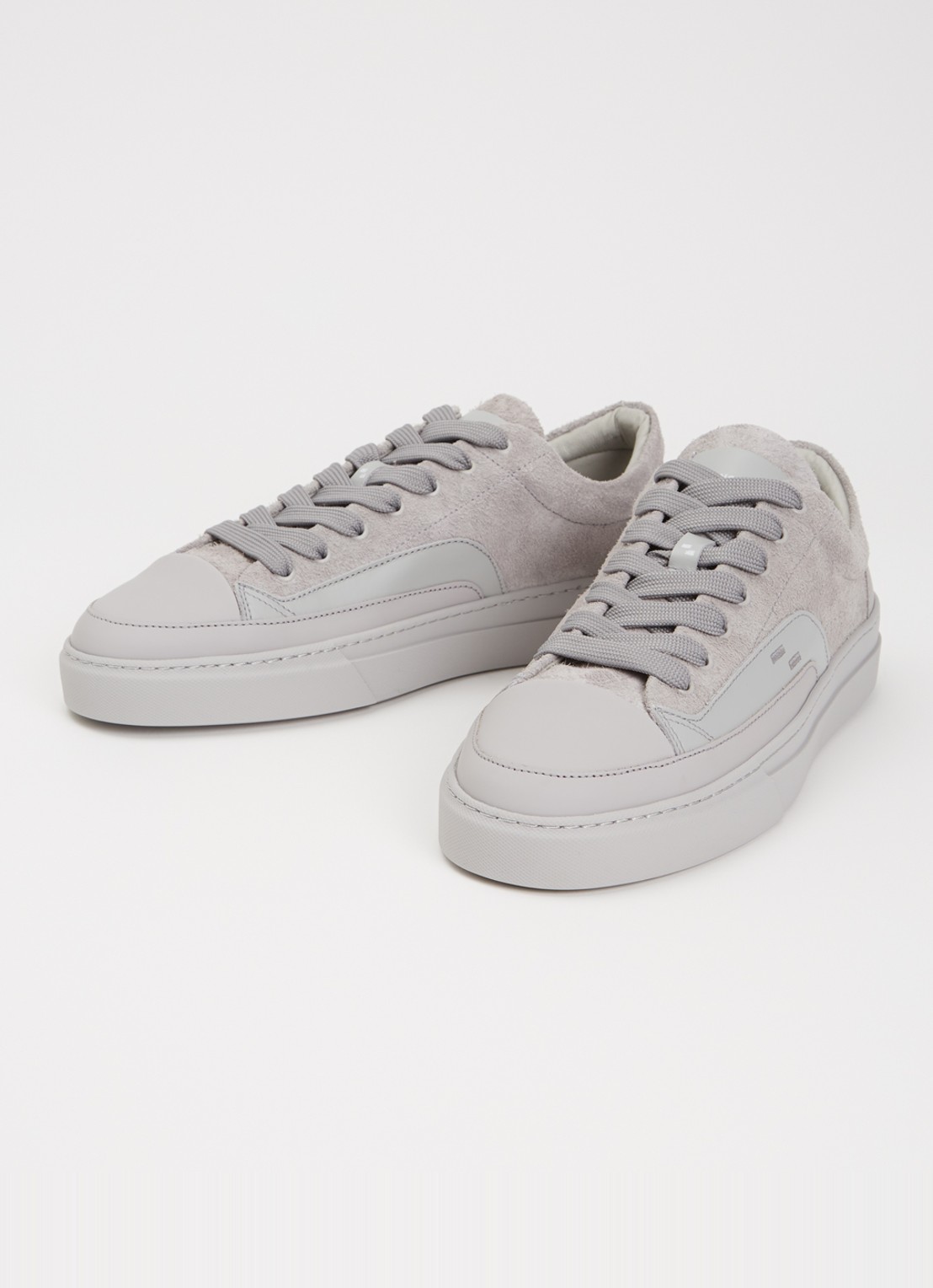 Filling Pieces Riviera Fuzz sneaker van suède - detail 3 grijs
