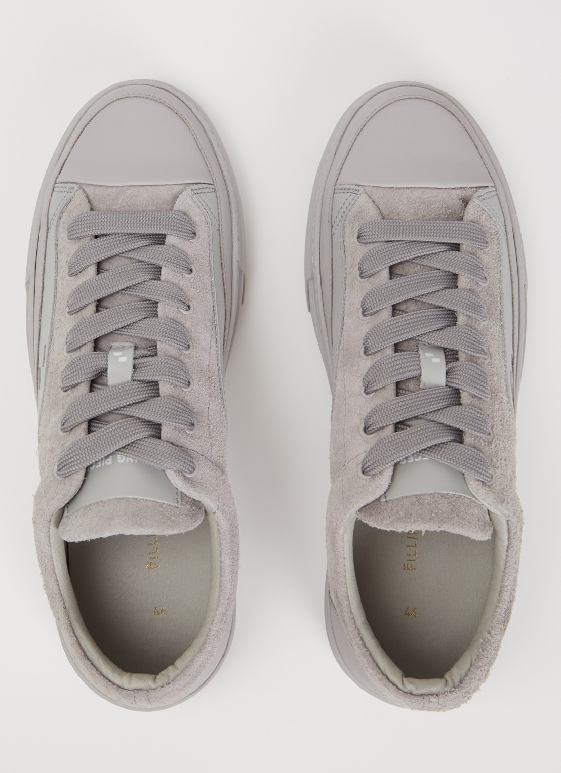 Filling Pieces Riviera Fuzz sneaker van suède - detail 4 grijs