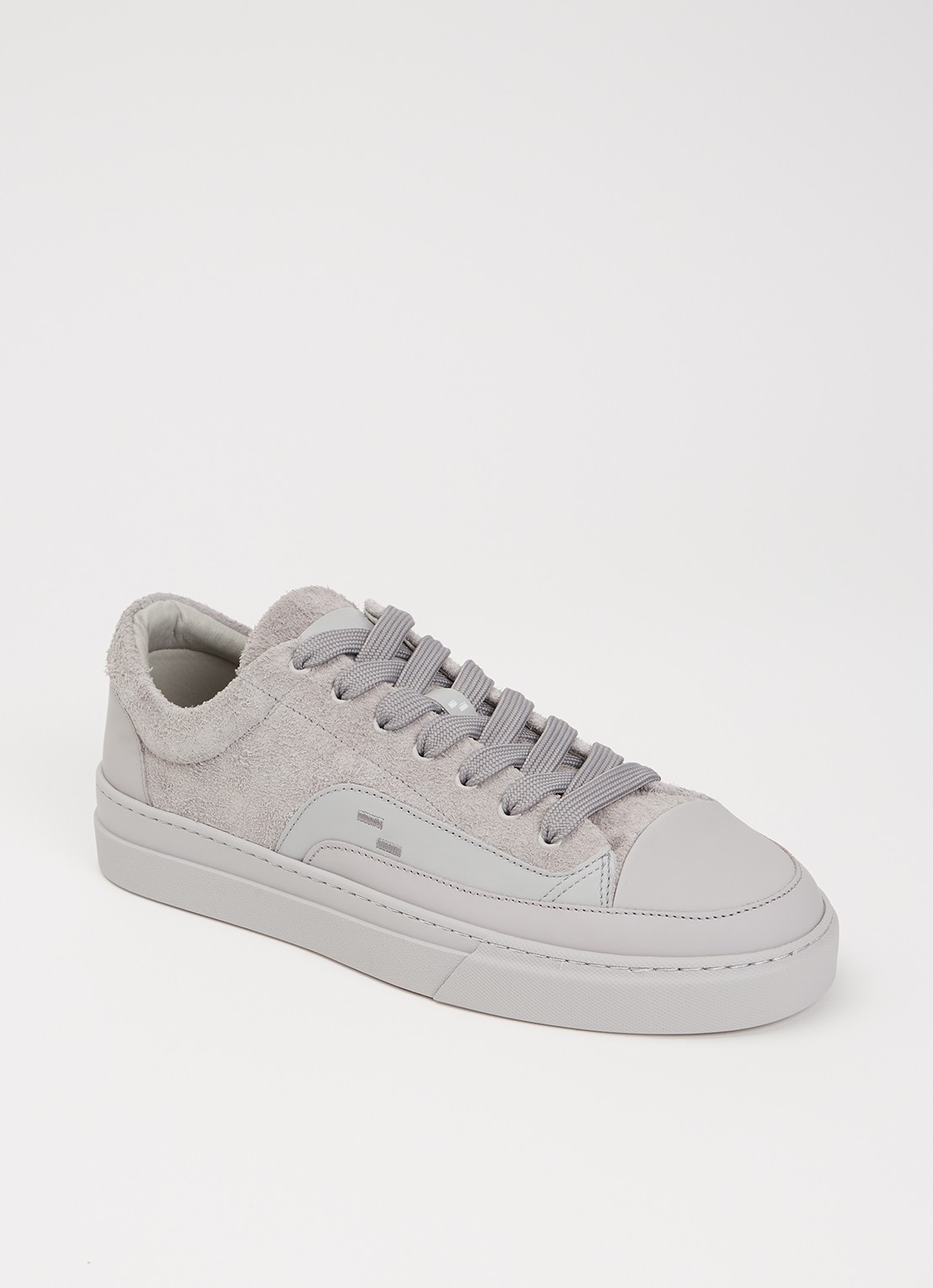 Filling Pieces Riviera Fuzz sneaker van suède - voorkant 2 grijs