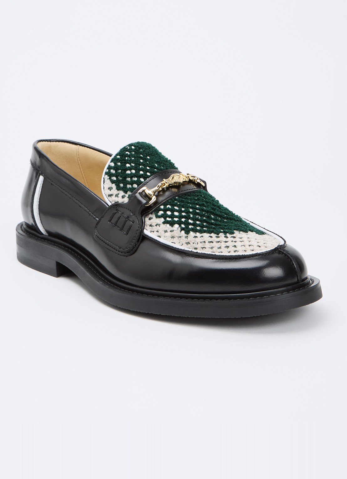 Filling Pieces Rugby Degrade loafer van leer met horsebit  - voorkant 4 zwart