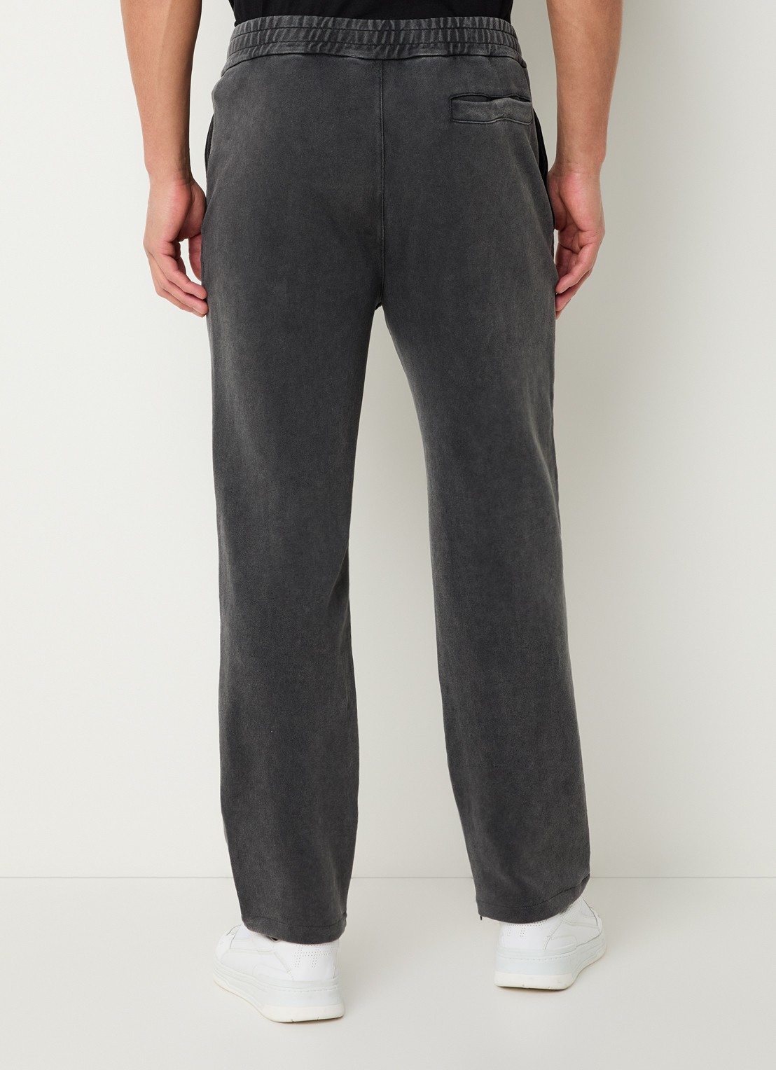 Filling Pieces Straight fit joggingsbroek met steekzakken - achterkant antraciet