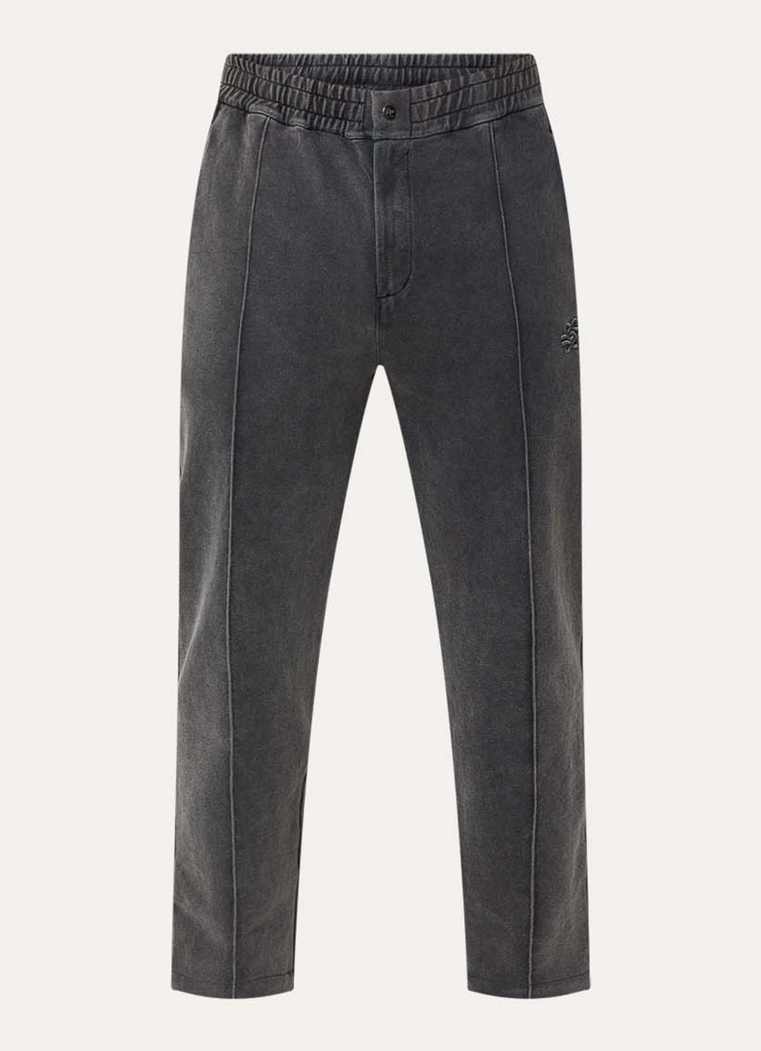 Filling Pieces Straight fit joggingsbroek met steekzakken - voorkant 2 antraciet