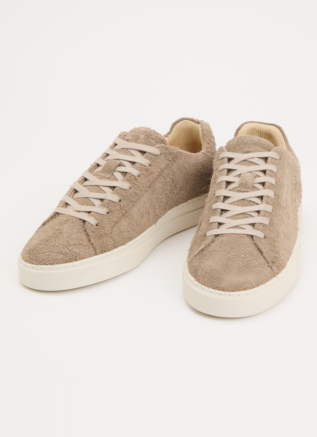 Filling Pieces Tiebreak Fuzz sneaker van  suède met structuur - detail donkerbeige